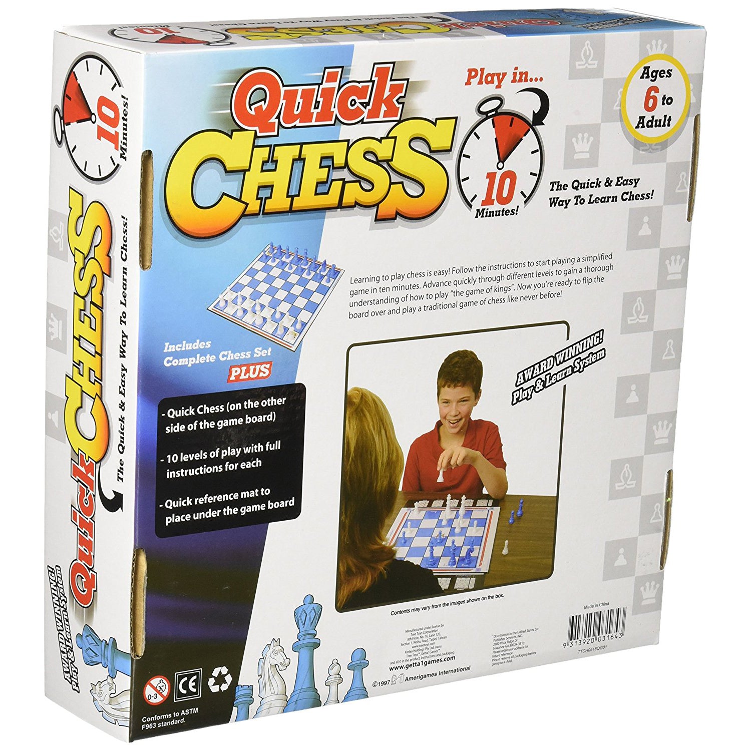 Quick Chess - Learn Chess with 8 Simple Activities - For Ages 6+