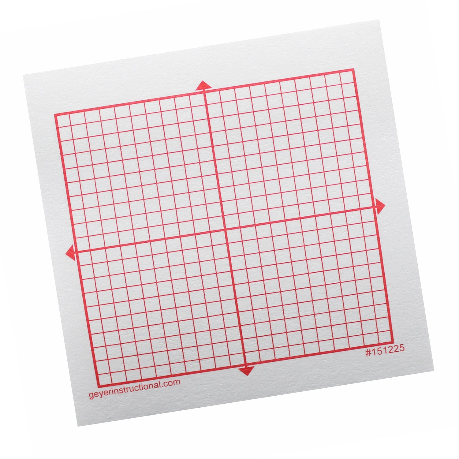 Graphing 3M Post-it® Notes, XY Axis, 20 x 20 Square Grid, 4 Pads