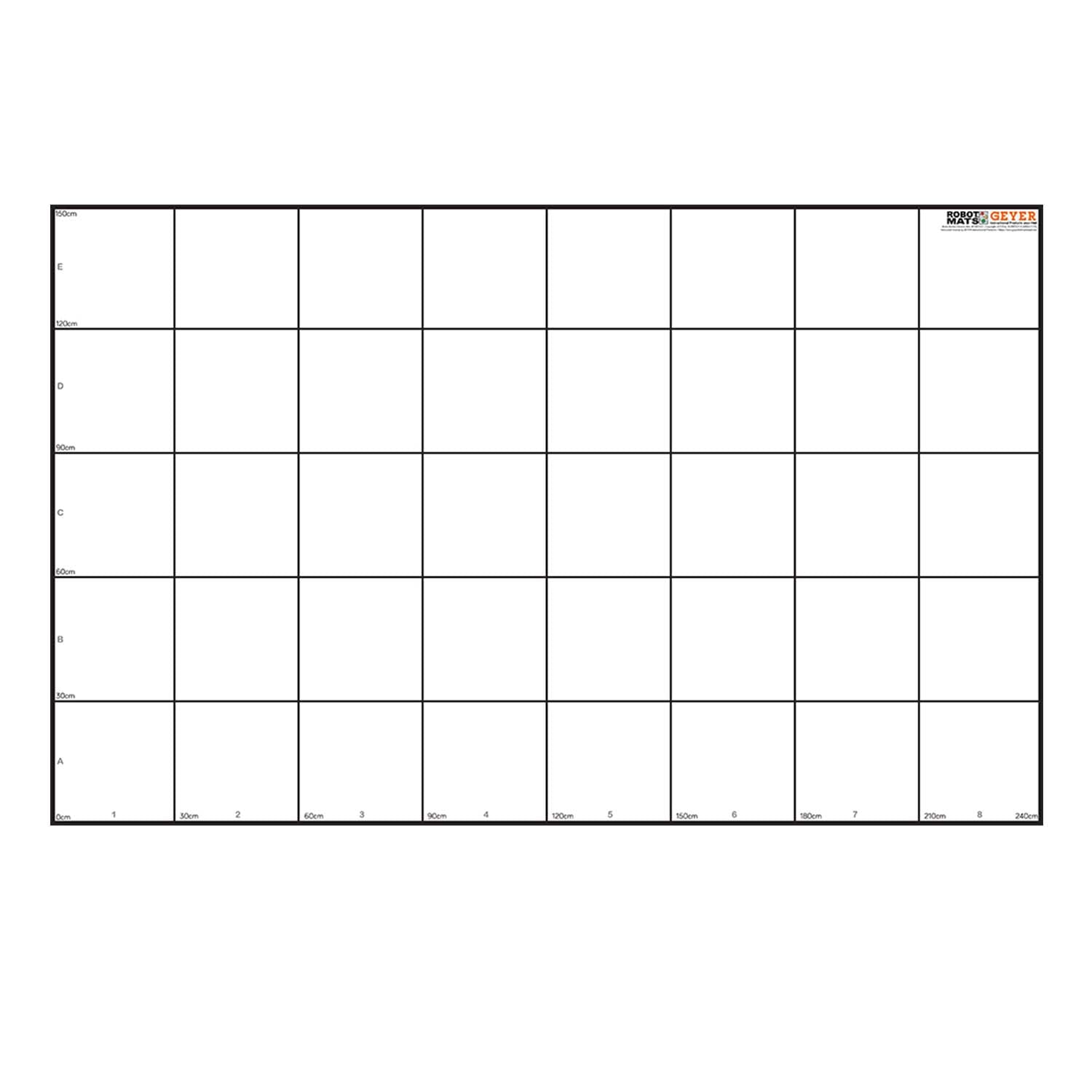 Wonder League Robotics Competition Grid Mat, 150cm x 240cm with 30cm Grid