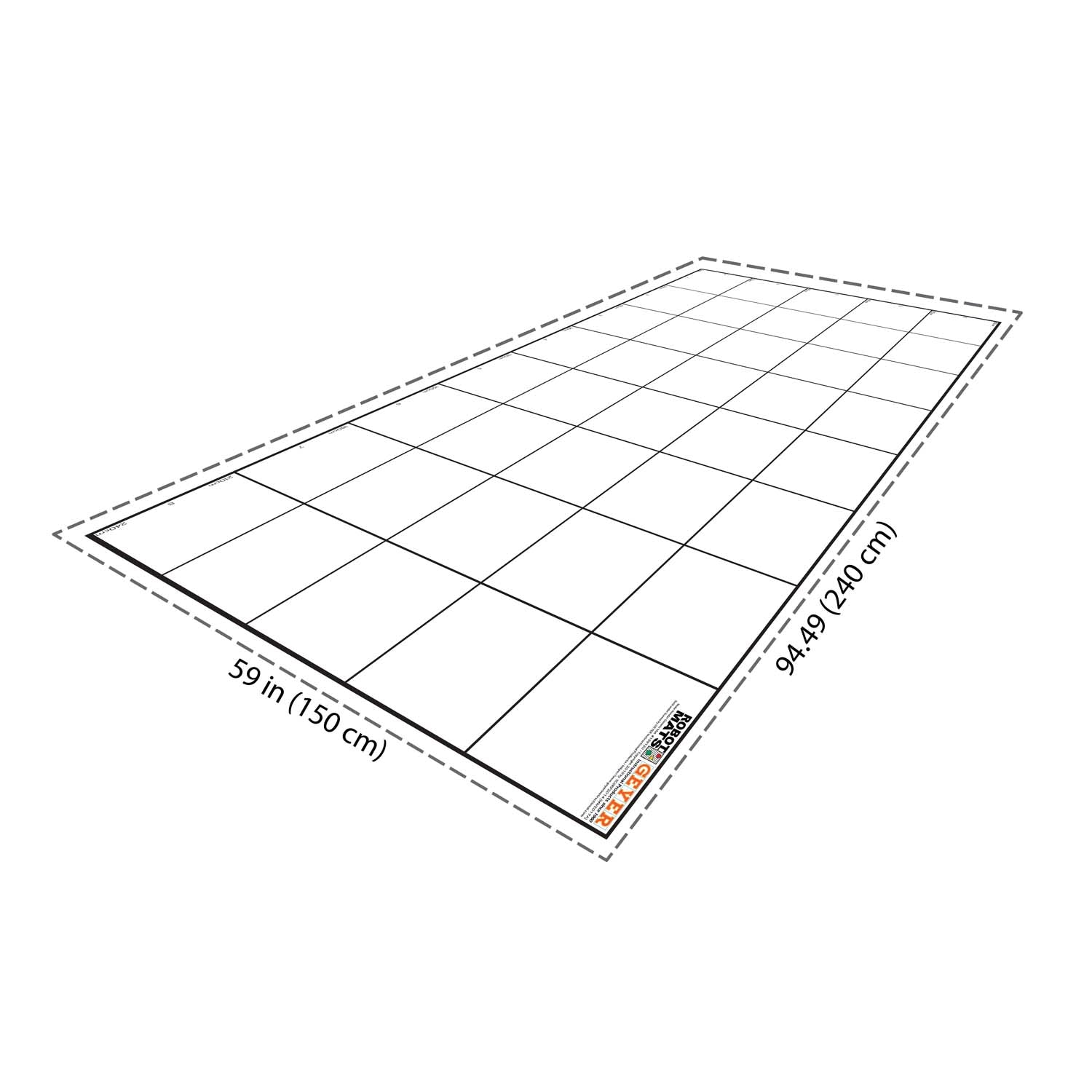 Wonder League Robotics Competition Grid Mat, 150cm x 240cm with 30cm Grid