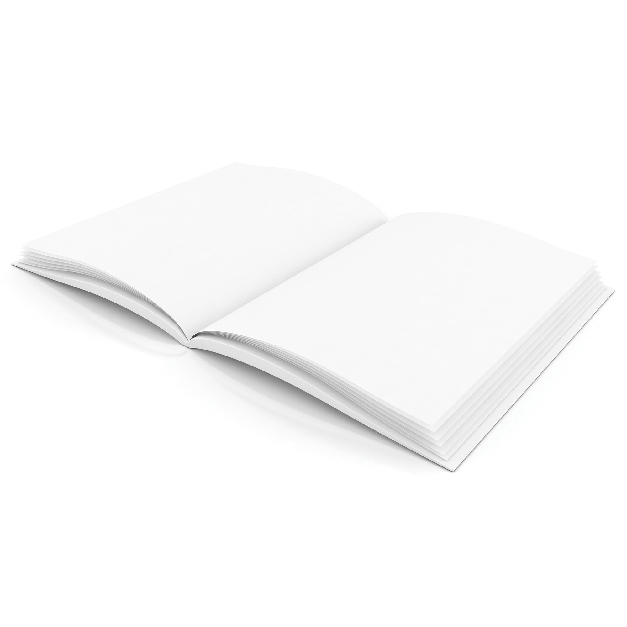 Hardcover Blank Book, Landscape 8" x 6", 28 Pages, Pack of 12