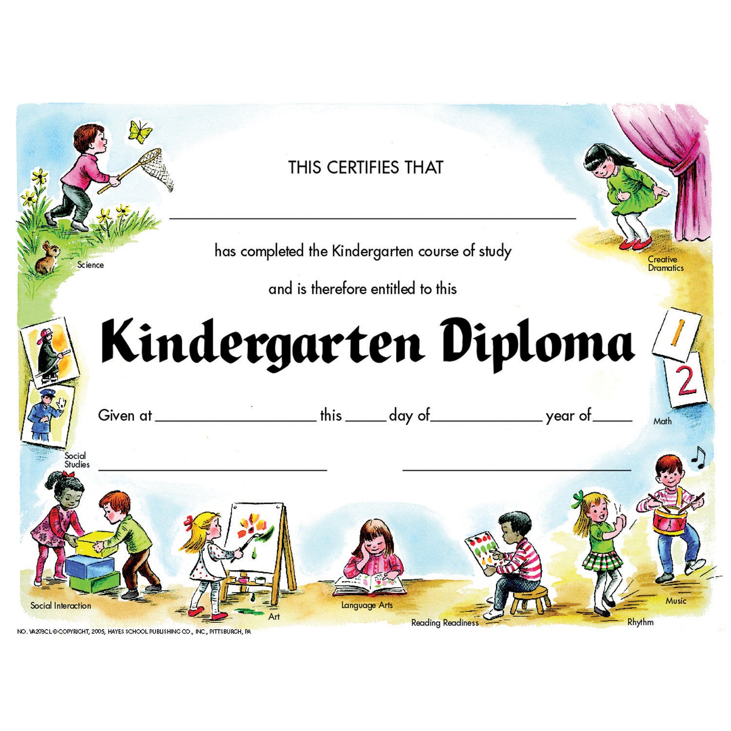 Kindergarten Diploma, 30 Per Pack, 6 Packs