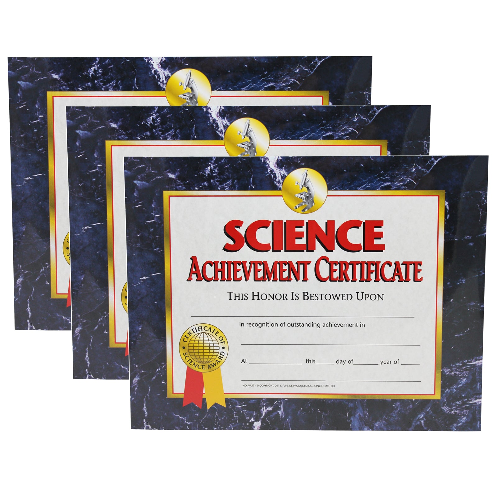 Science Achievement Certificate, 30 Per Pack, 3 Packs