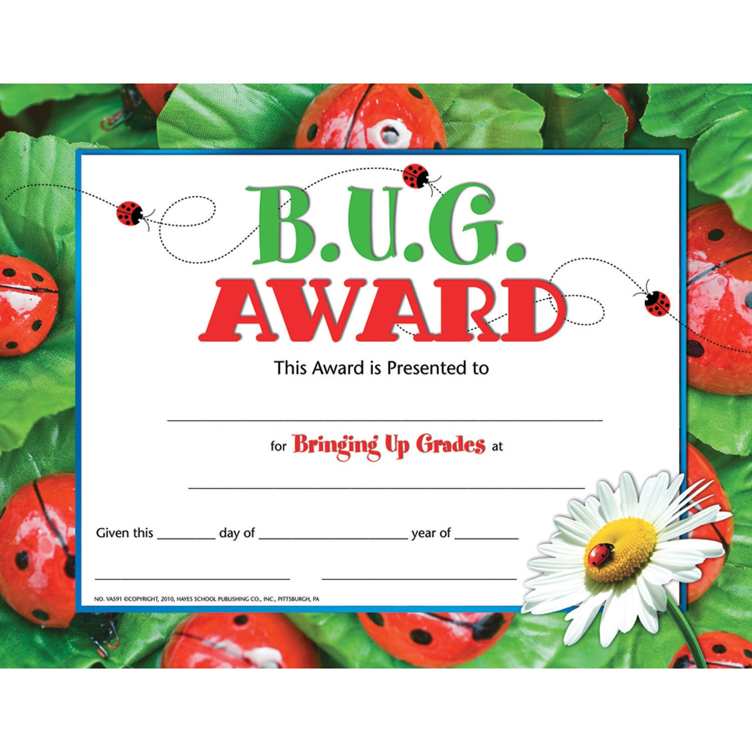 B.U.G. Award, 30 Per Pack, 3 Packs