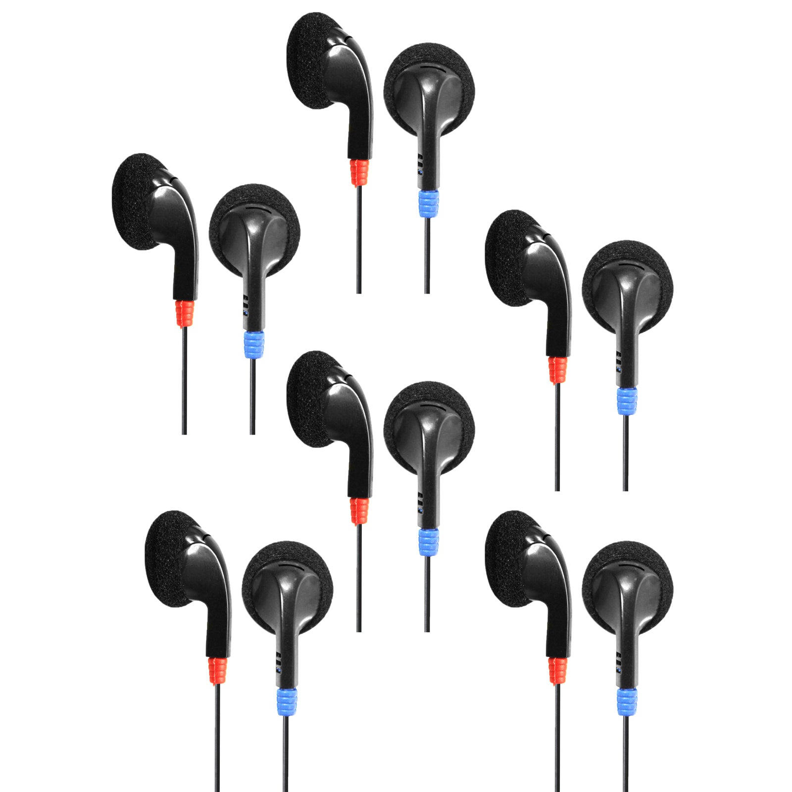 Ear Bud Headphone, Pack of 6