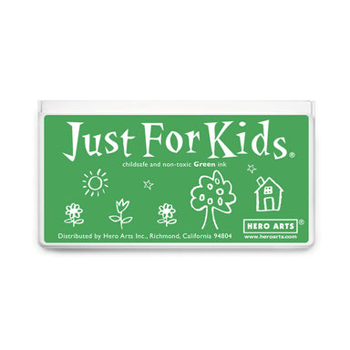 Jumbo Just for Kids Stamp Pad, Green, Pack of 2 - A1 School Supplies