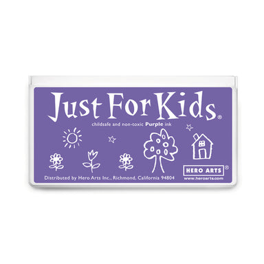 Jumbo Just for Kids Stamp Pad, Purple, Pack of 2 - A1 School Supplies