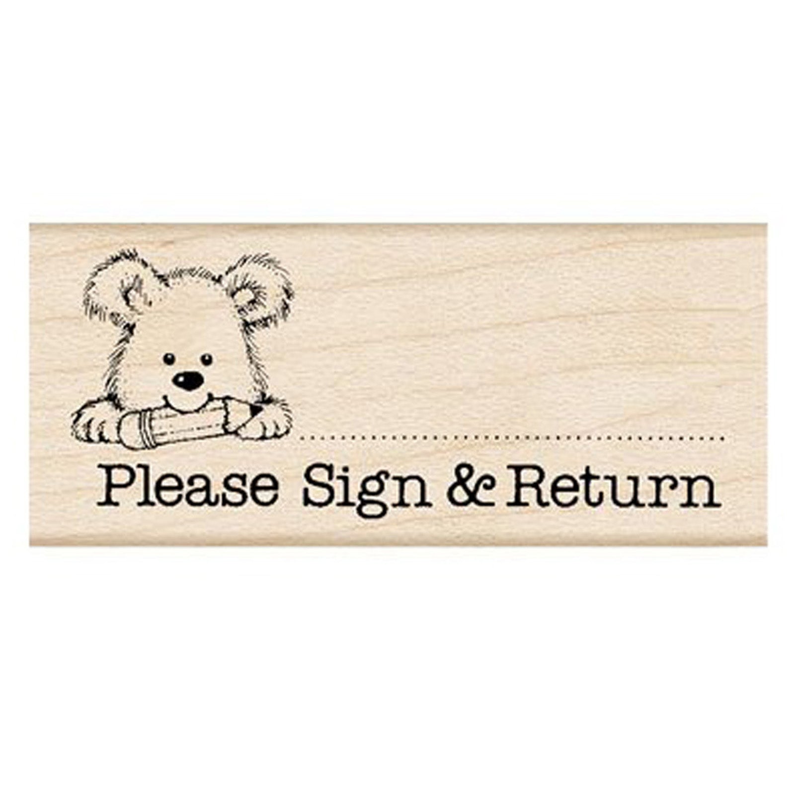 Please Sign & Return Pup Stamp, Pack of 3