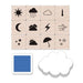 Weather Icons Stamps Mini Tub, 12 per Set, 2 Sets - A1 School Supplies