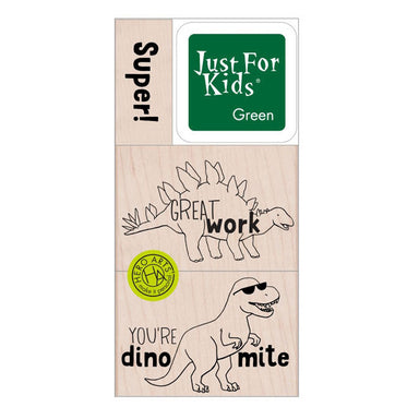 Super Dino Stamp Set, 3 Per Set, 2 Sets - A1 School Supplies