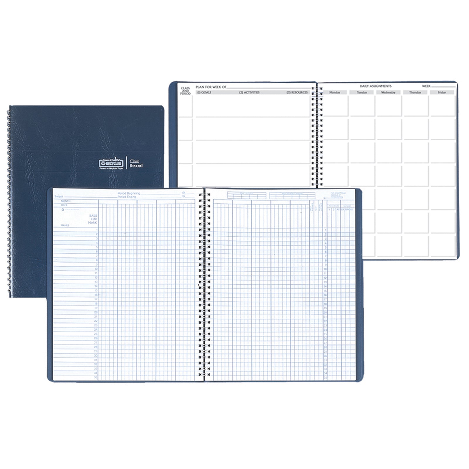 Combination Lesson Planner & Class Record Book, Pack of 2