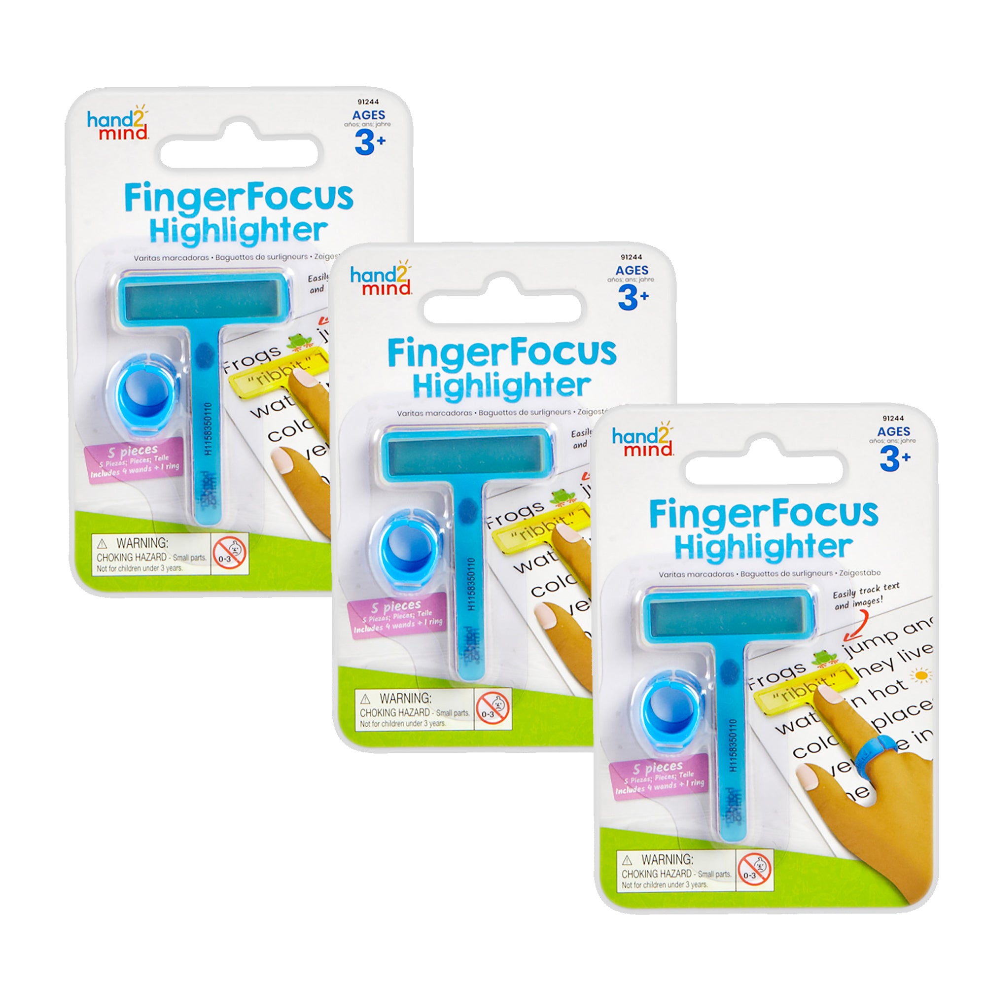 FingerFocus® Highlighter Set, 3 Sets