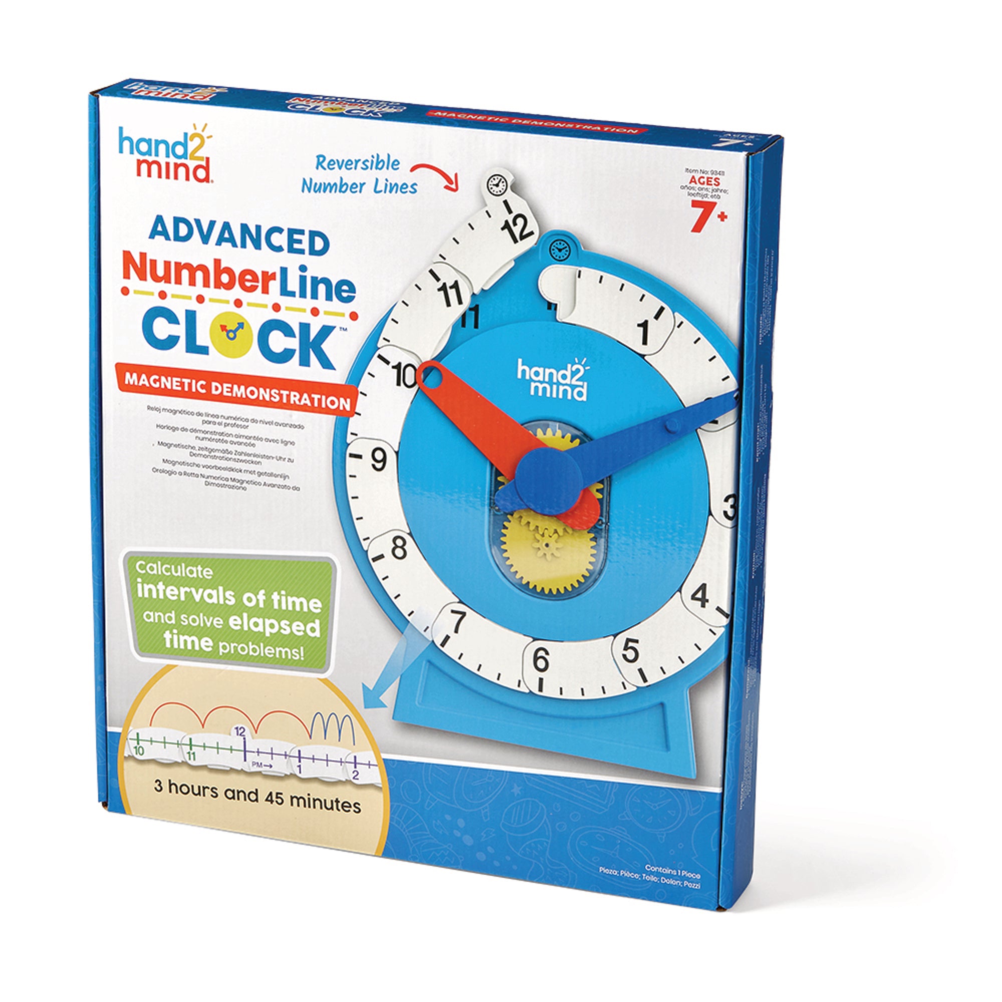 Magnetic Demonstration Advanced NumberLine Clock