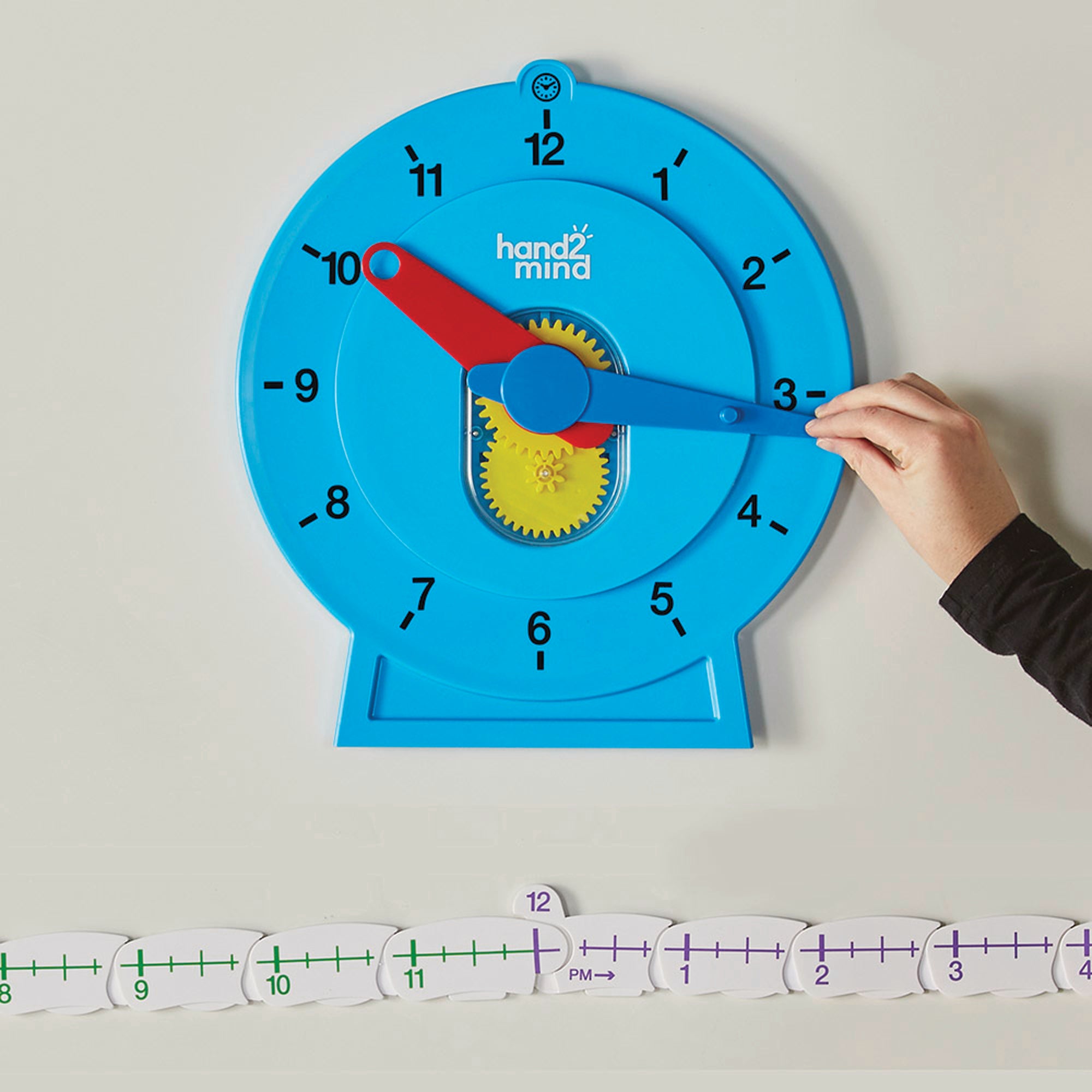 Magnetic Demonstration Advanced NumberLine Clock - A1 School Supplies