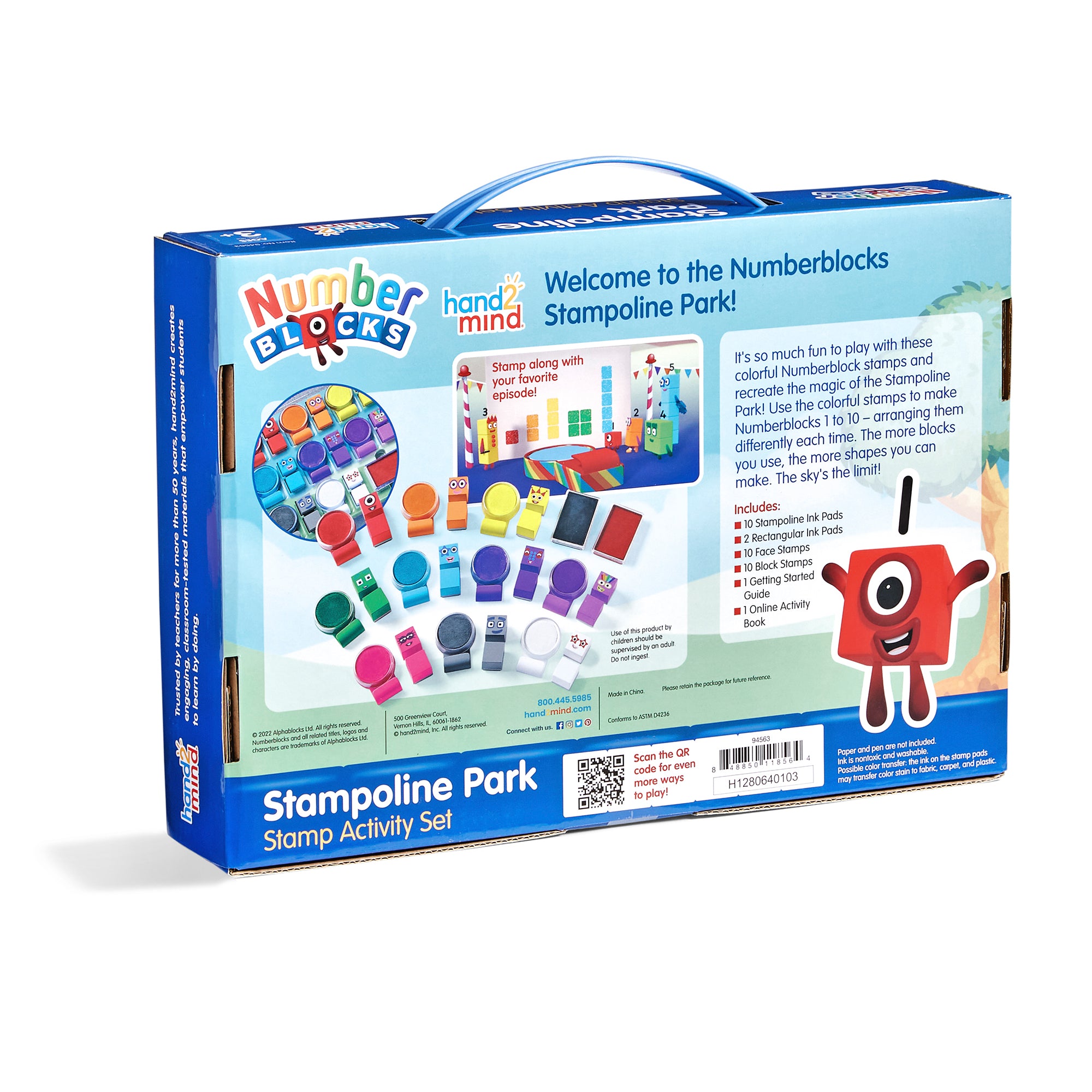 Numberblocks Stampoline Park Stamp Activity Set - A1 School Supplies