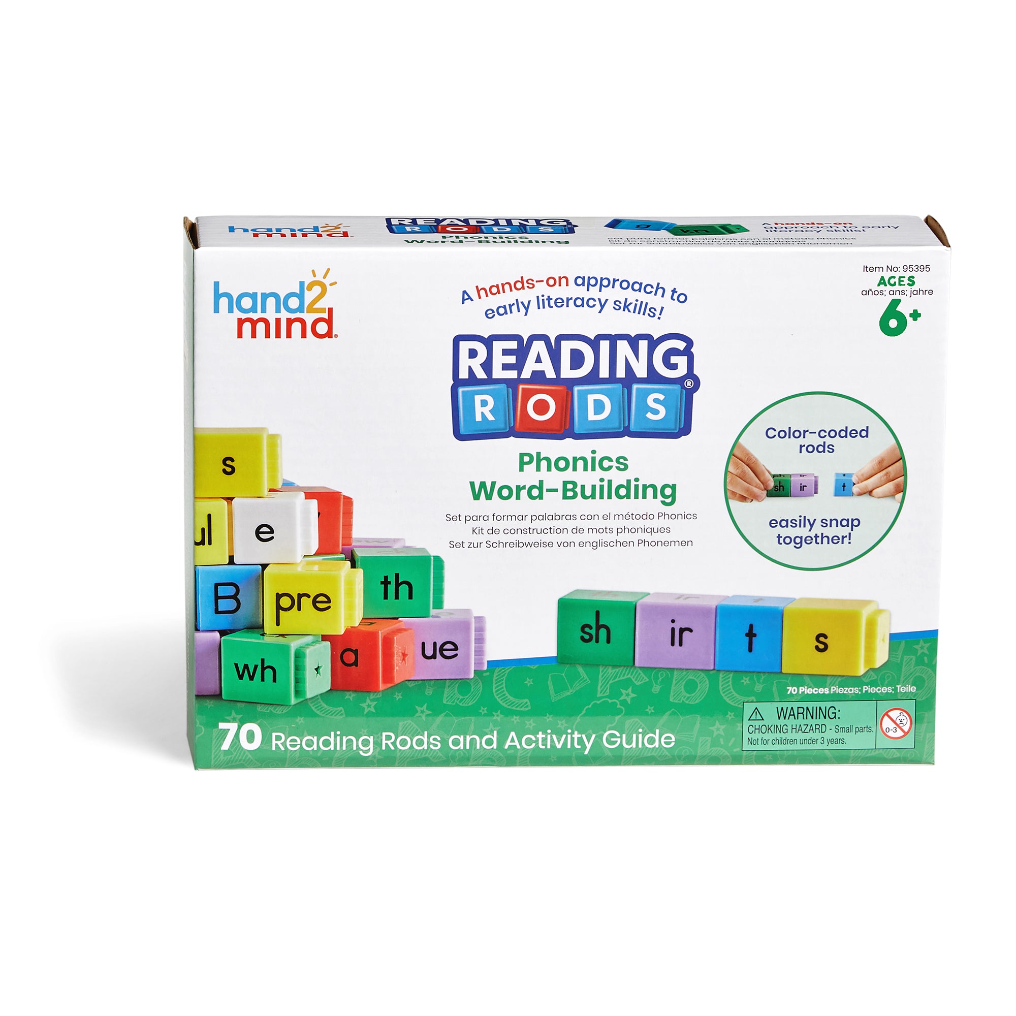 Reading Rods Phonics Word-Building Set - A1 School Supplies