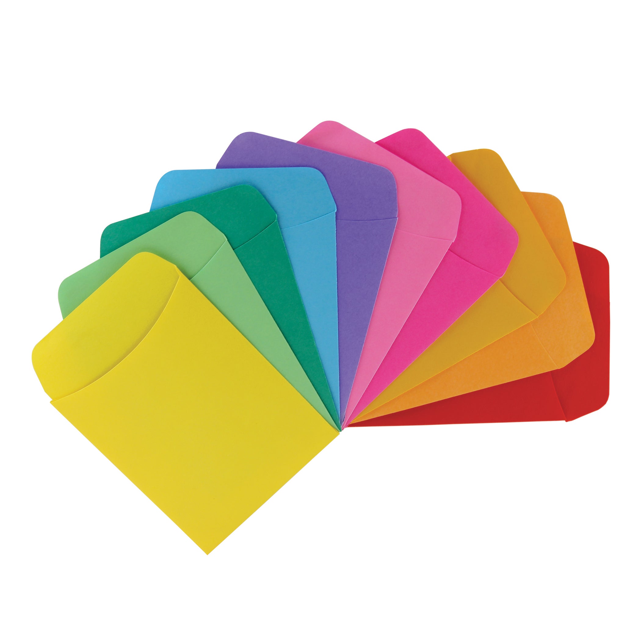 Self-Adhesive Library Pockets, 3.5" x 4.875", 10 Colors, 30 Per Pack, 3 Packs - A1 School Supplies