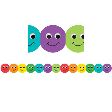 Smiley Face Mighty Brights™ Border, 36 Feet Per Pack, 6 Packs - A1 School Supplies