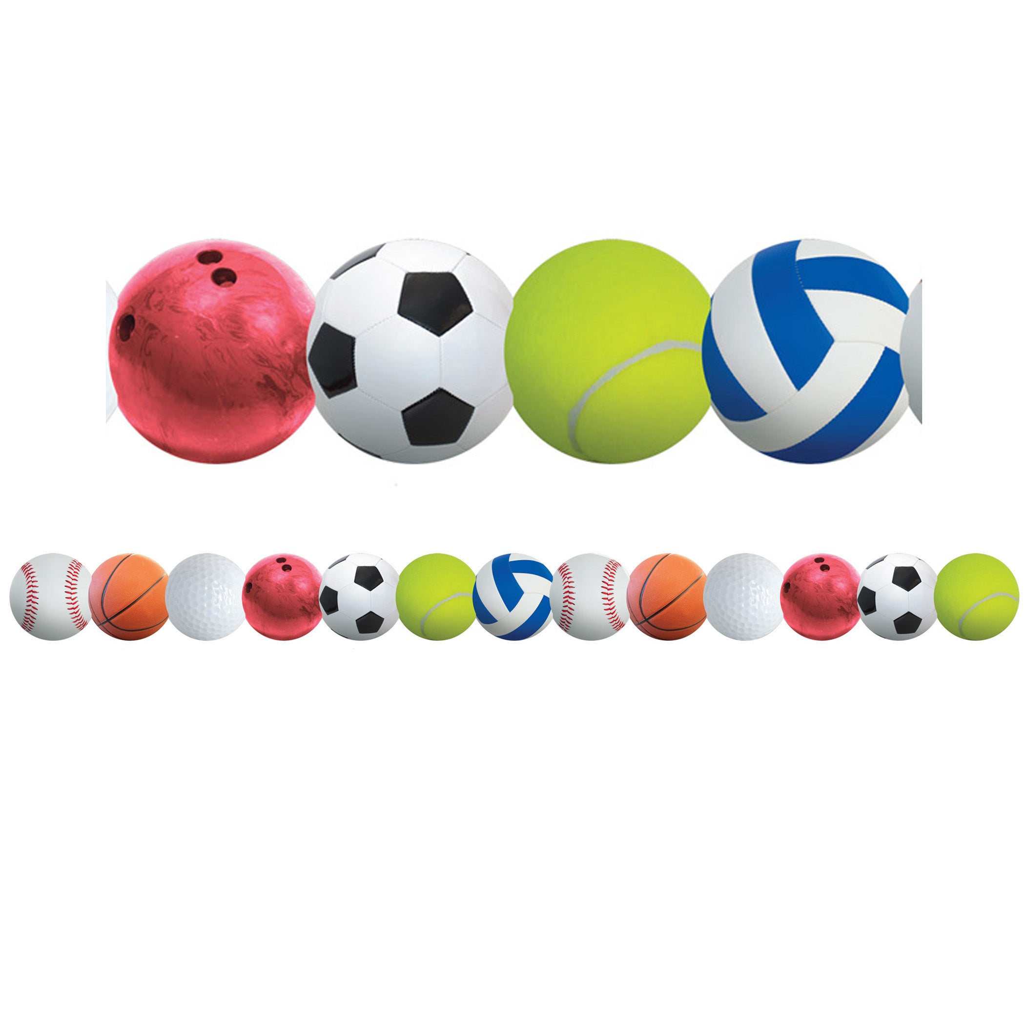 Sports Balls Border, 36 Feet Per Pack, 6 Packs