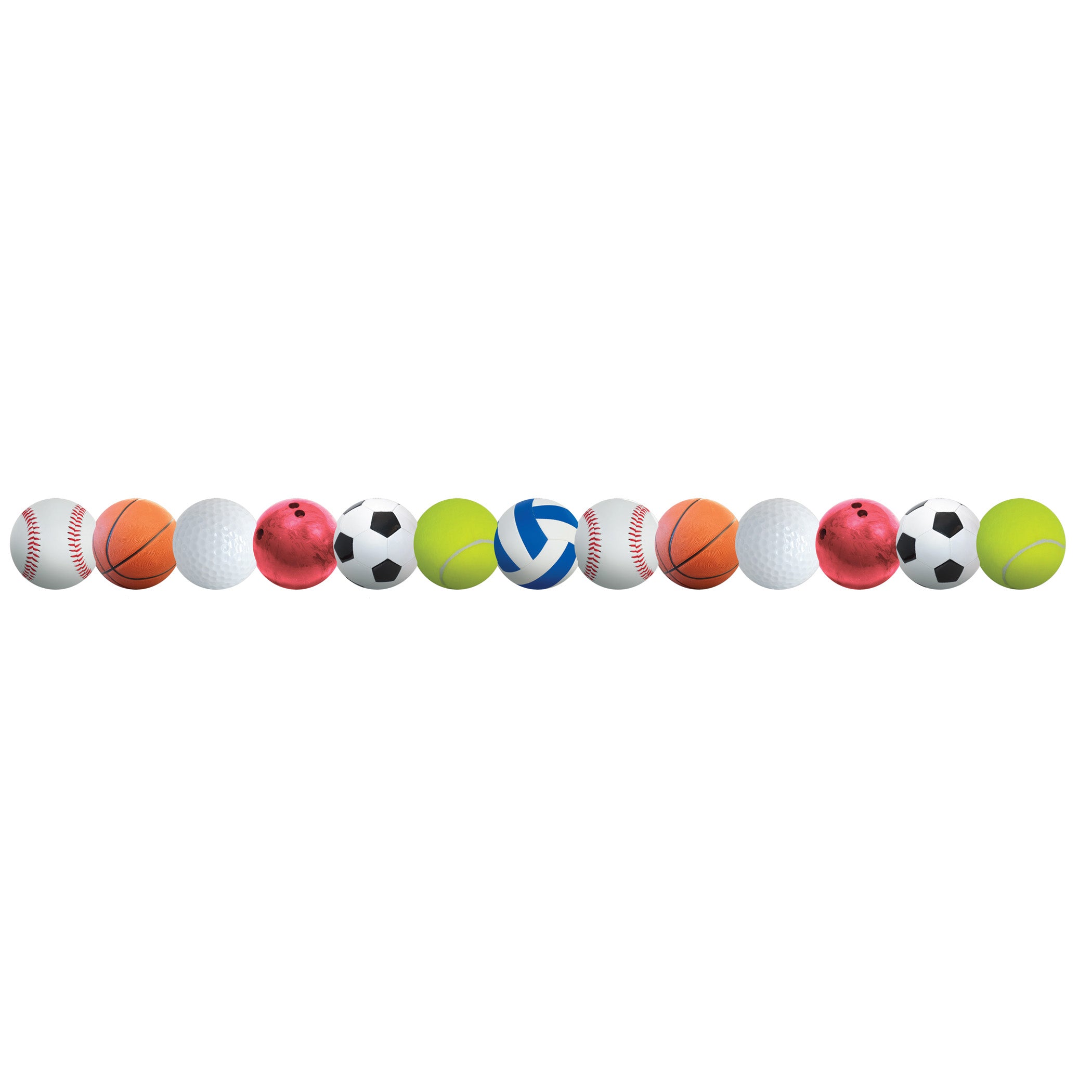 Sports Balls Border, 36 Feet Per Pack, 6 Packs