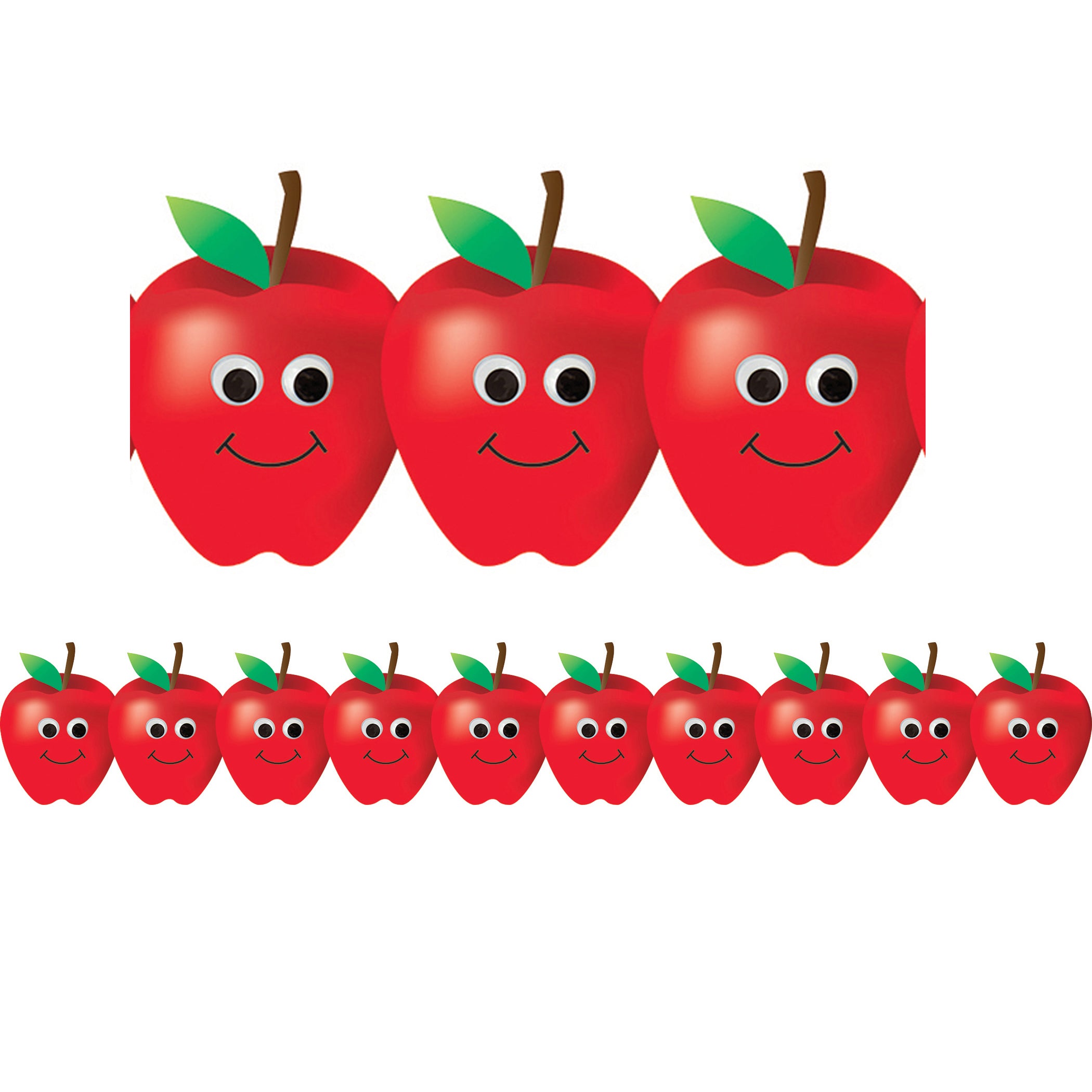 Happy Apples Border, 36 Feet Per Pack, 6 Packs