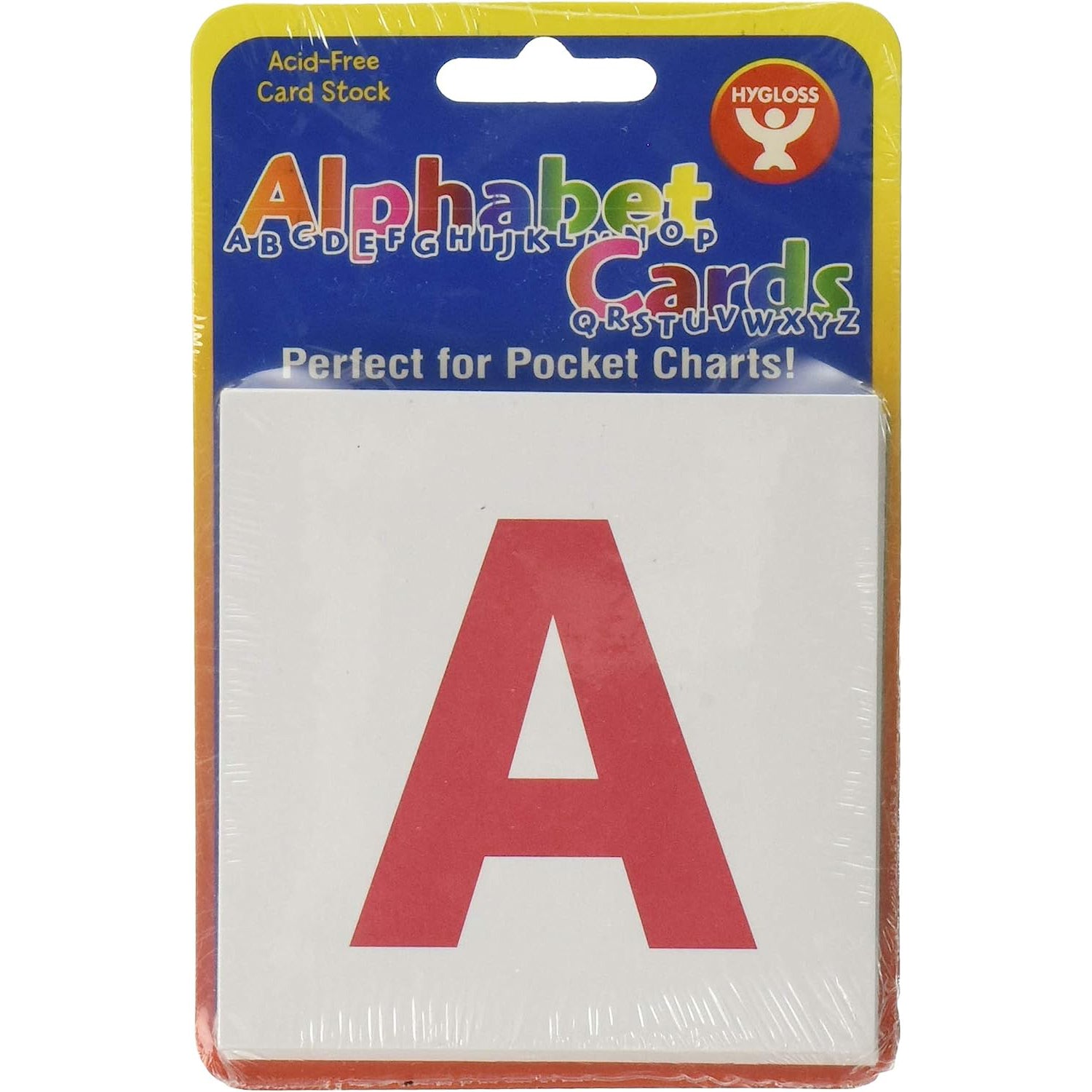 Upper Case & Lower Case Alphabet Cards, 60 Cards Per Pack, 3 Packs