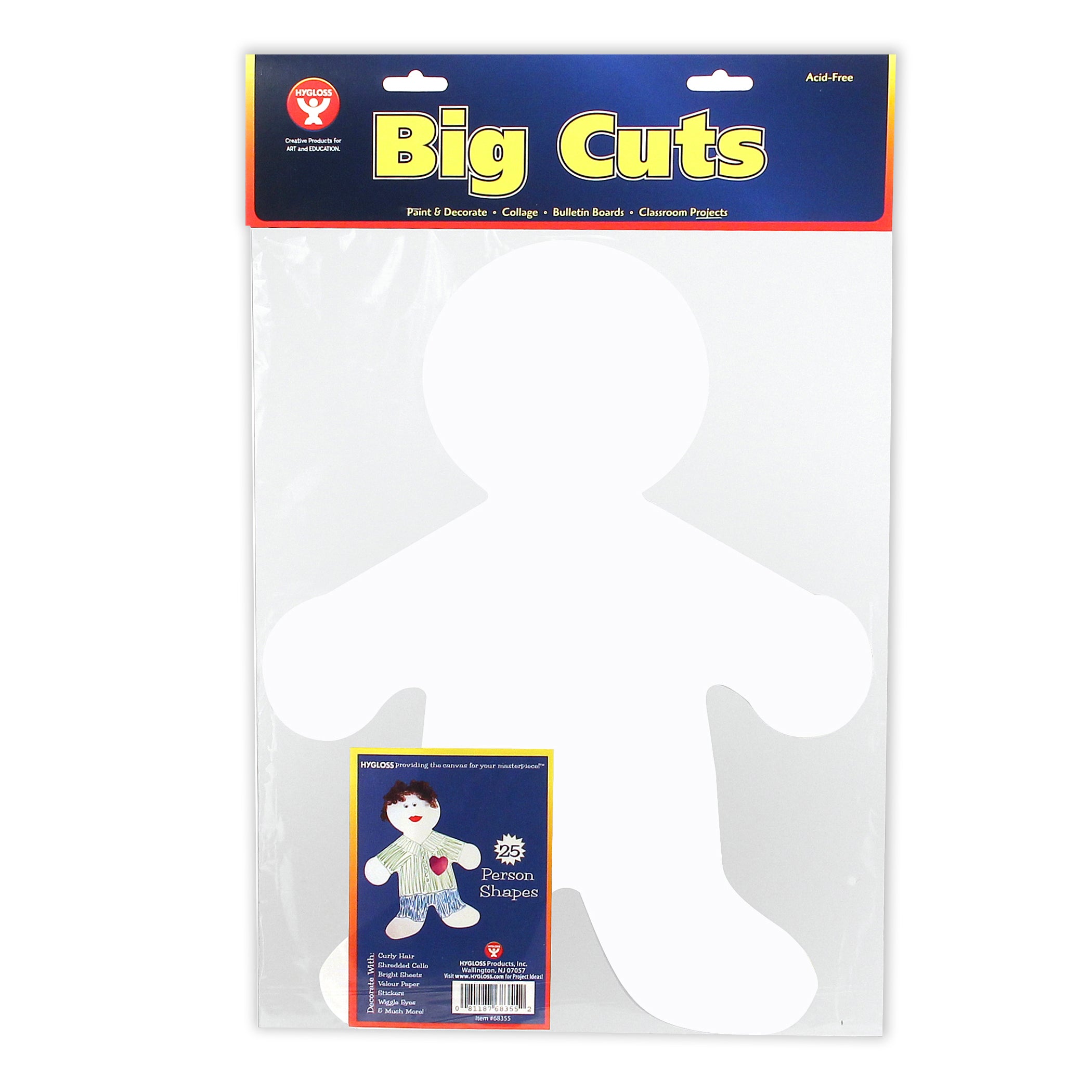 16" Me Kid Big Cut-Outs Paper Shape, 25 Per Pack, 3 Packs