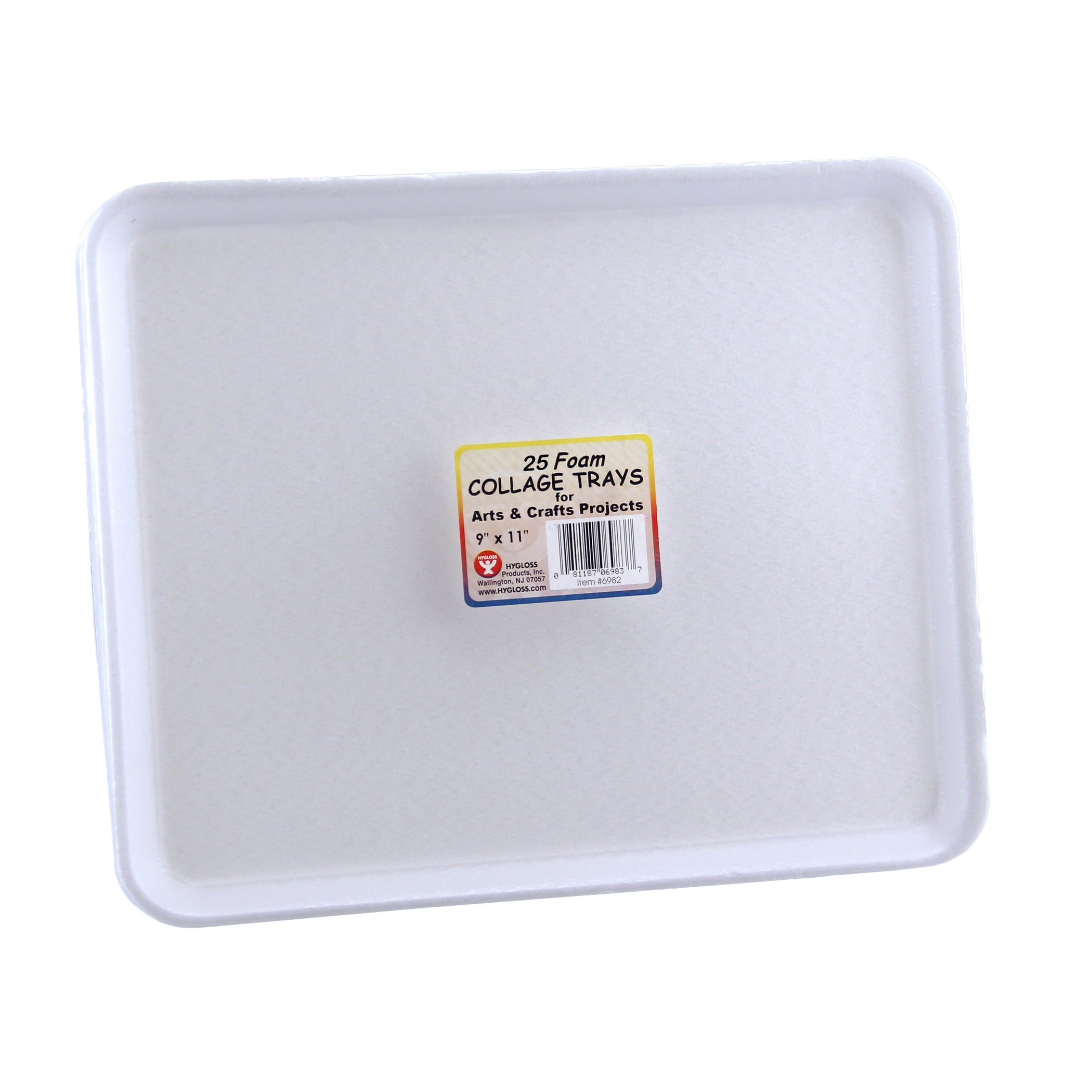 Foam Trays, 9" x 11", Pack of 25