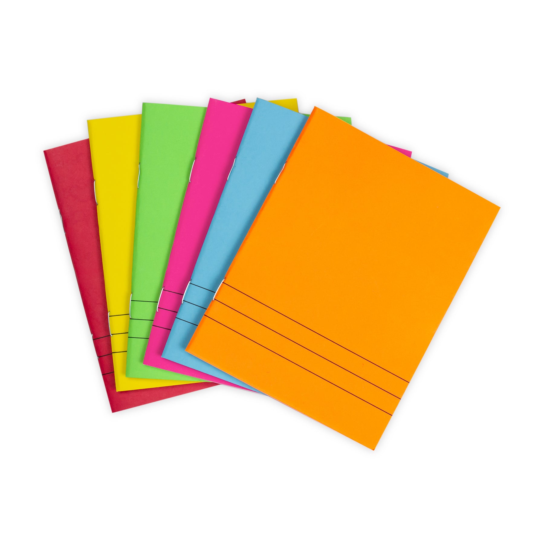 Bright Colors Lined Blank Books - 4.25 x 5.5" - Pack of 24 - A1 School Supplies