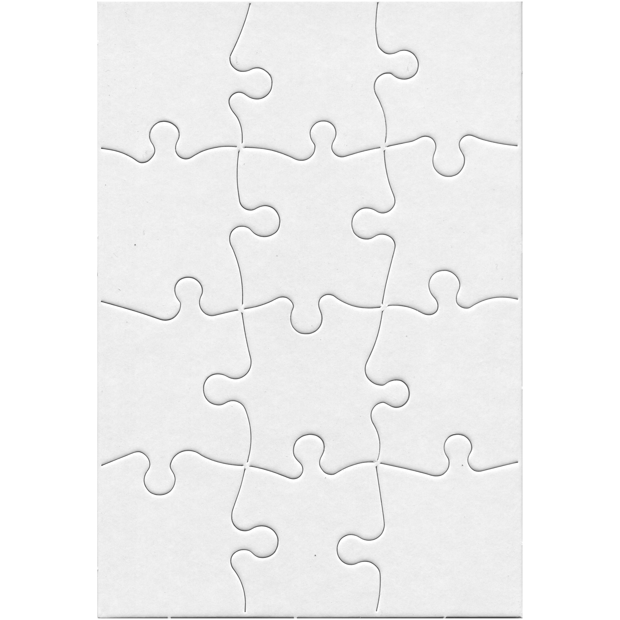 Compoz-A-Puzzle®, 5 1/2" x 8" Rectangle, 12-Piece, Pack of 24