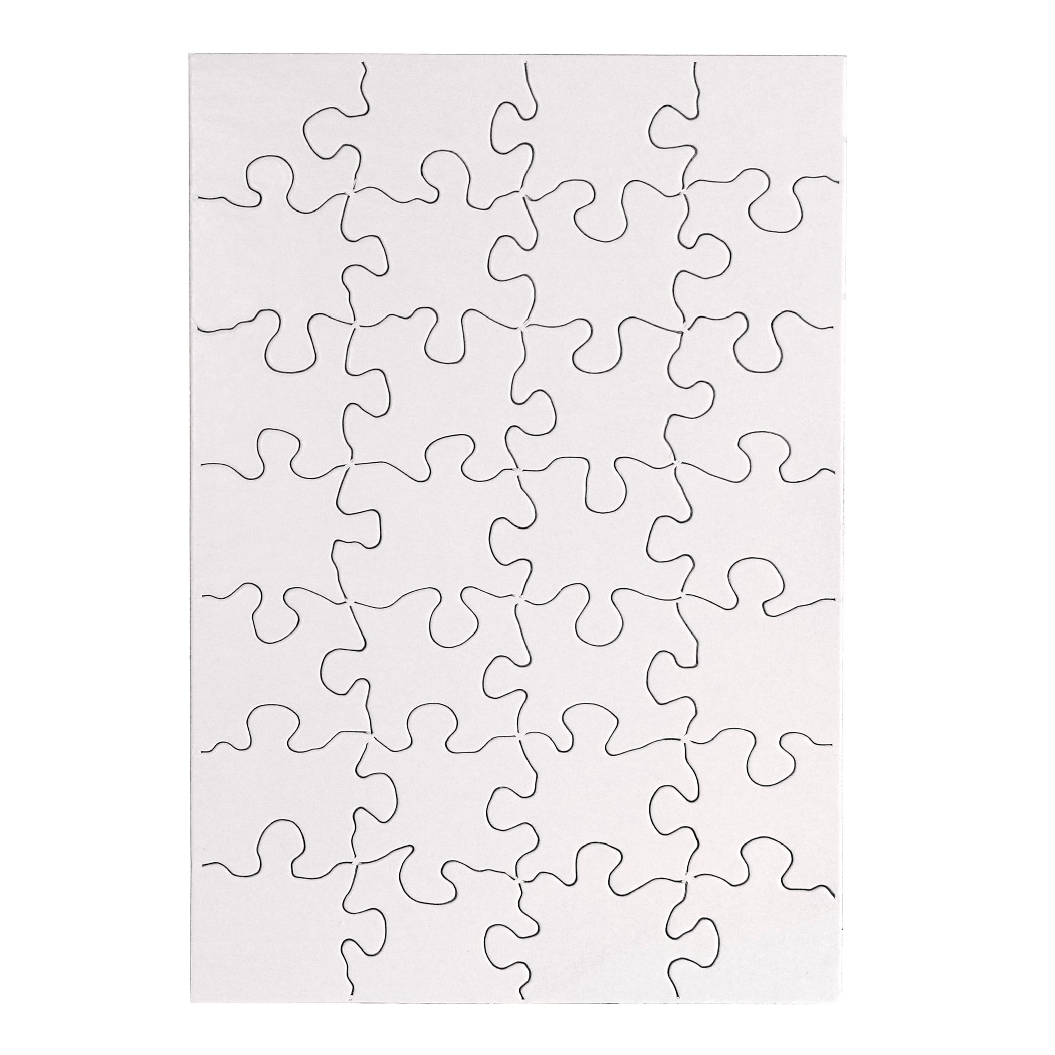 Compoz-A-Puzzle®, 5 1/2" x 8" Rectangle, 28-Piece, Pack of 24