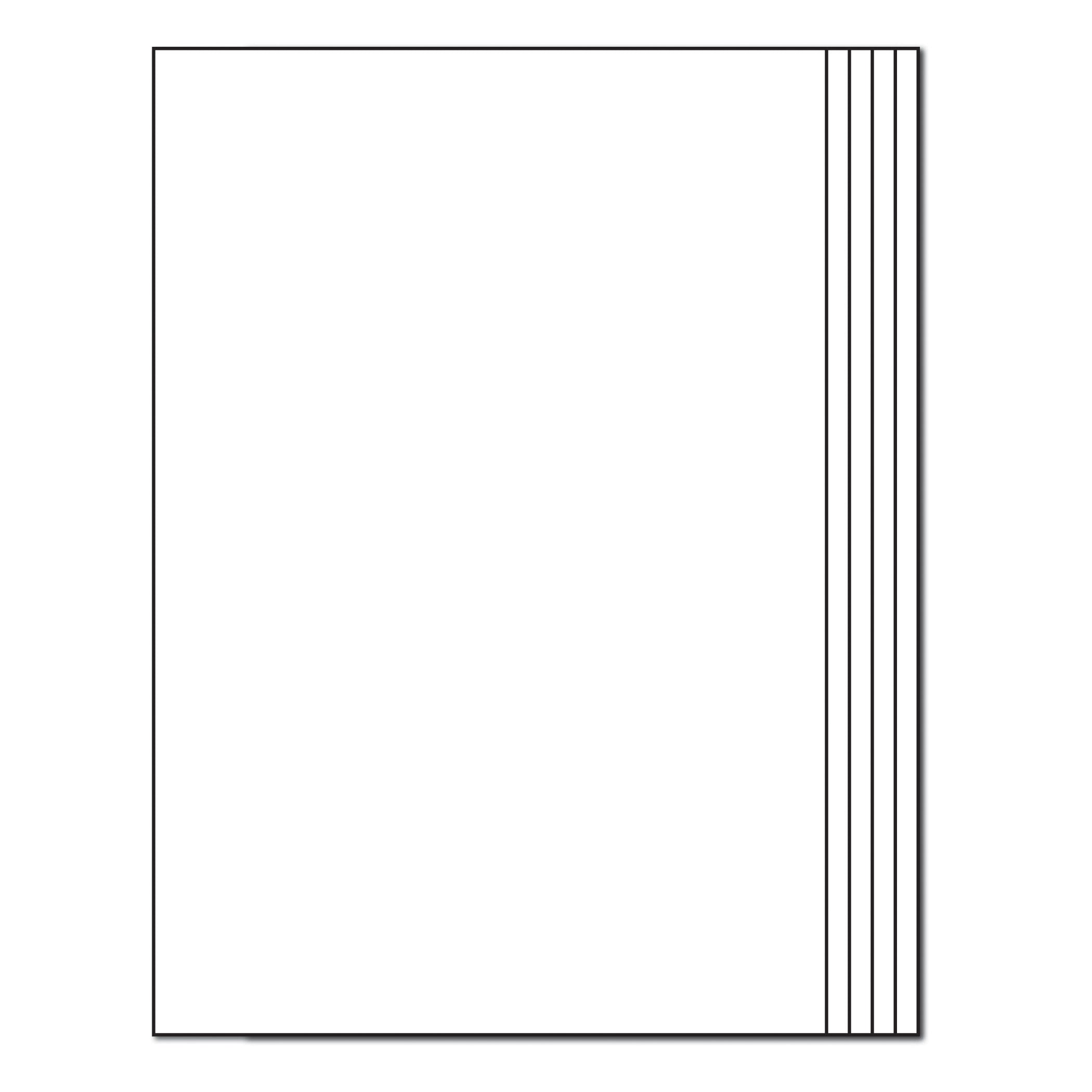 Rectangle Blank Book for Young Authors Resource Book, Grade K-3, Paperback, Pack of 12 - A1 School Supplies