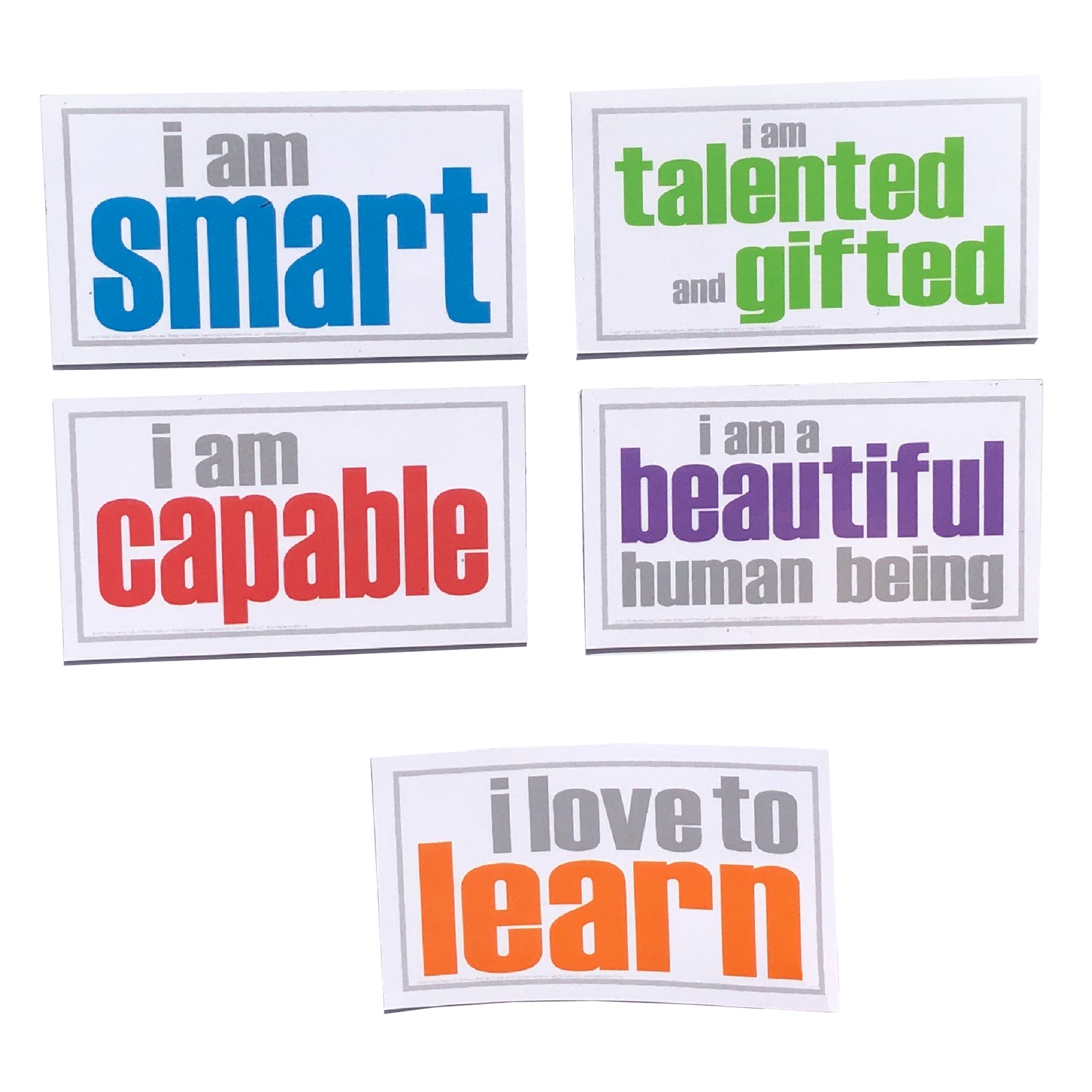 Self-Esteem Magnets, 5 Per Pack, 2 Packs - A1 School Supplies