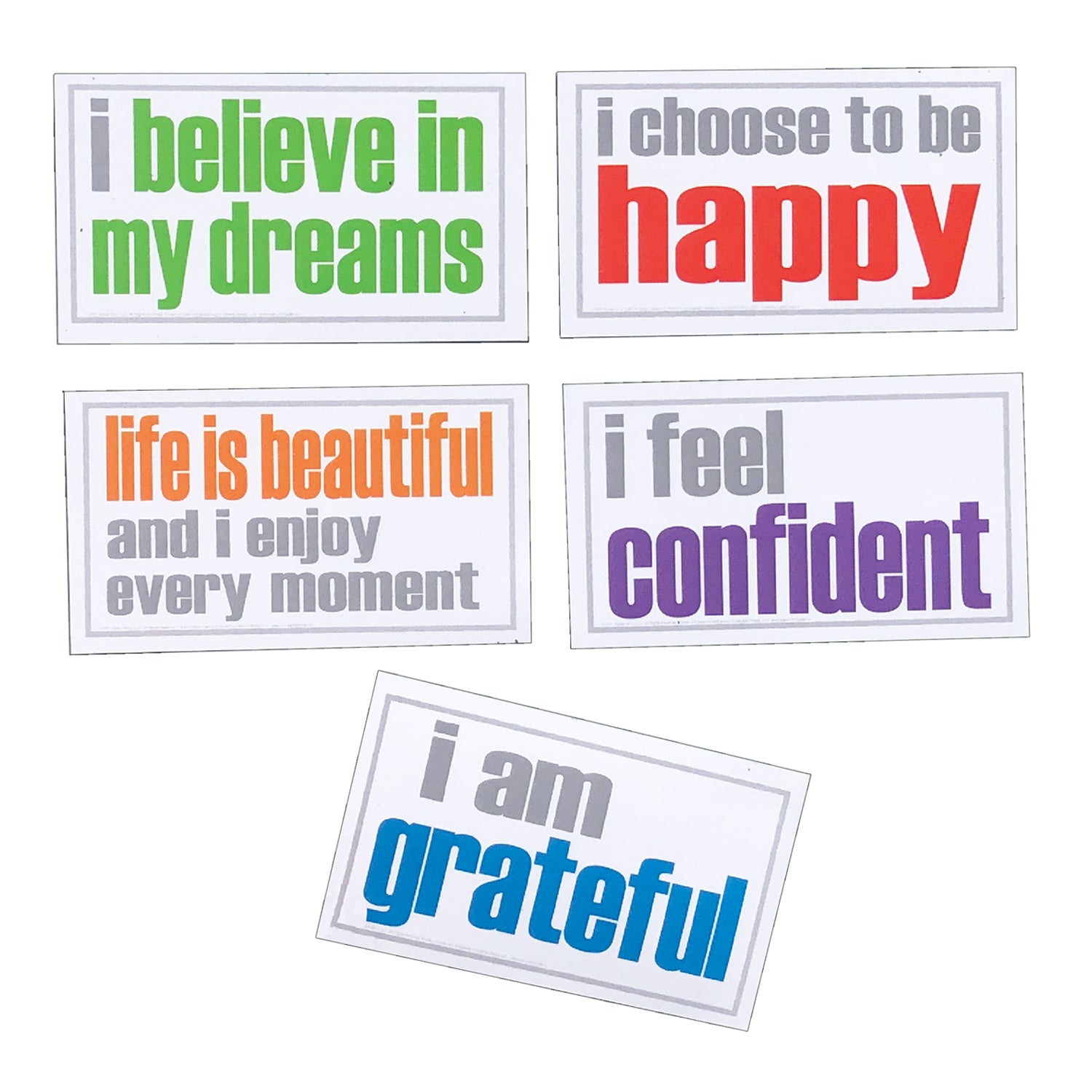 Confidence Magnets, 5 Per Pack, 2 Packs - A1 School Supplies