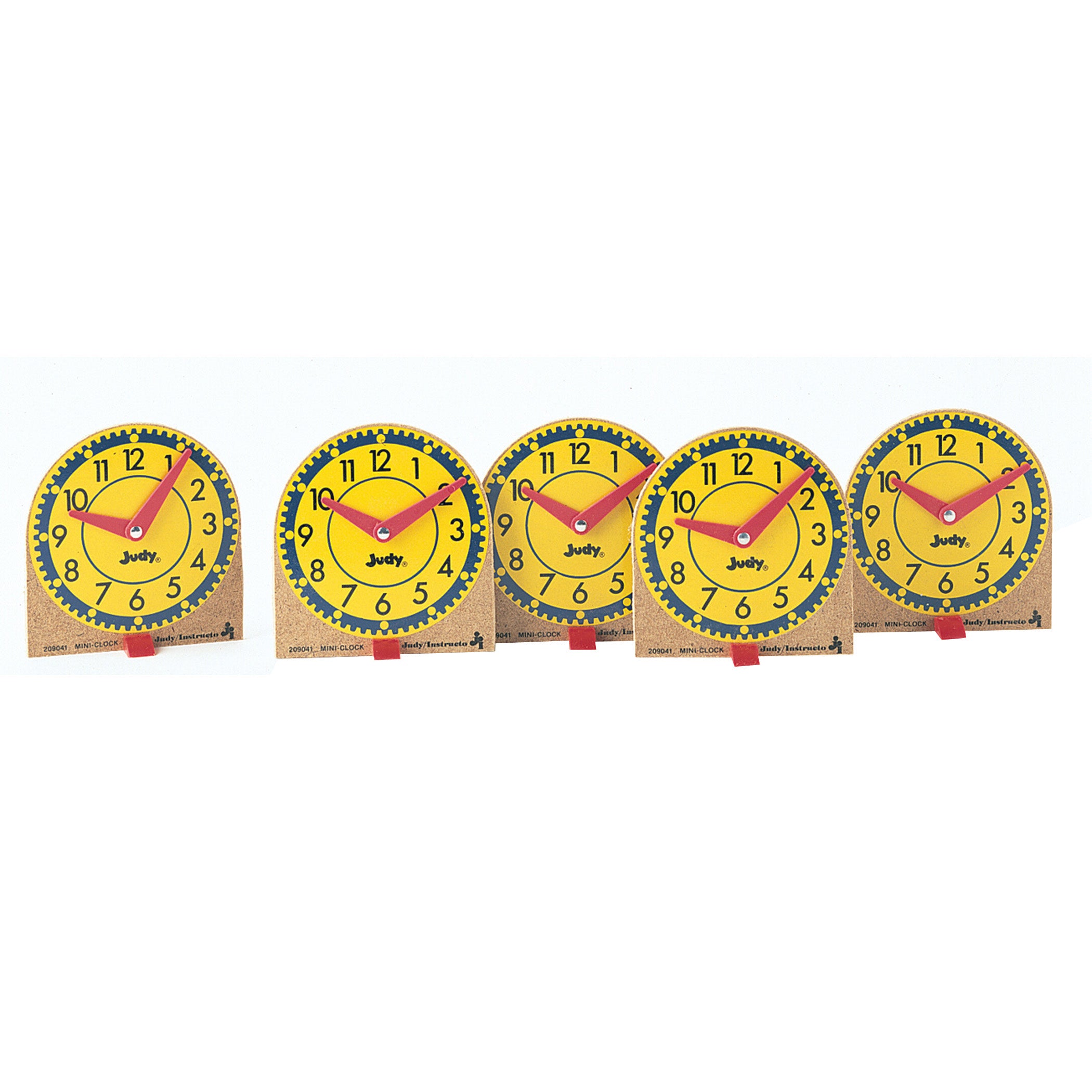 Mini Judy® Clocks, Grade K-3, Pack of 12