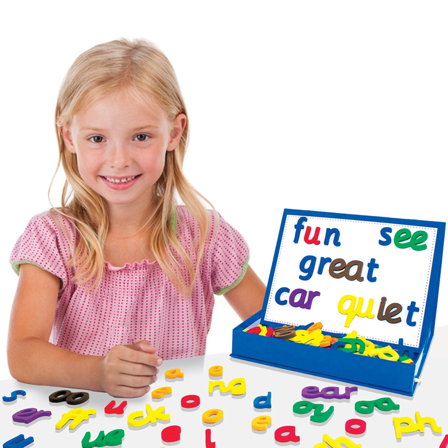 Rainbow Phonics Magnetic Letters, 85 Pieces