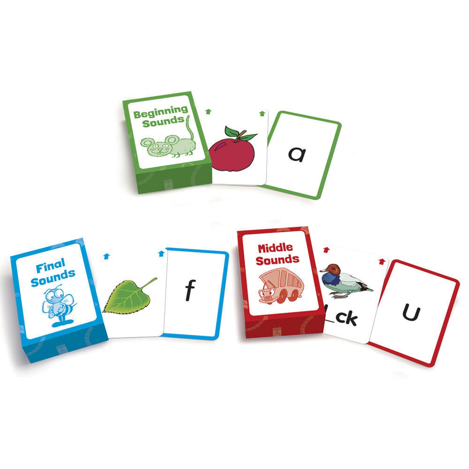 Letter Sound Flashcards, 3 Sets Per Pack, 3 Packs