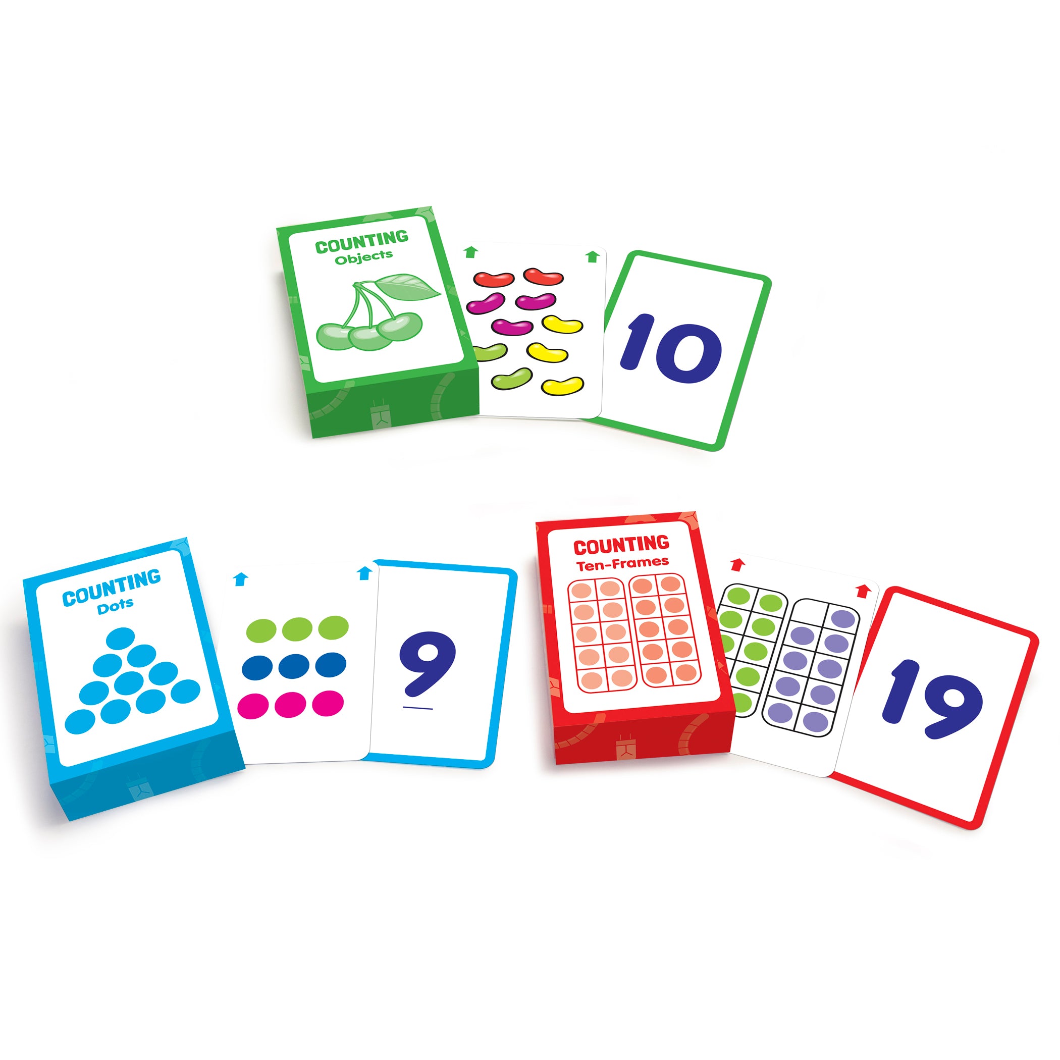 Counting Flashcards, 3 Sets Per Pack, 3 Packs