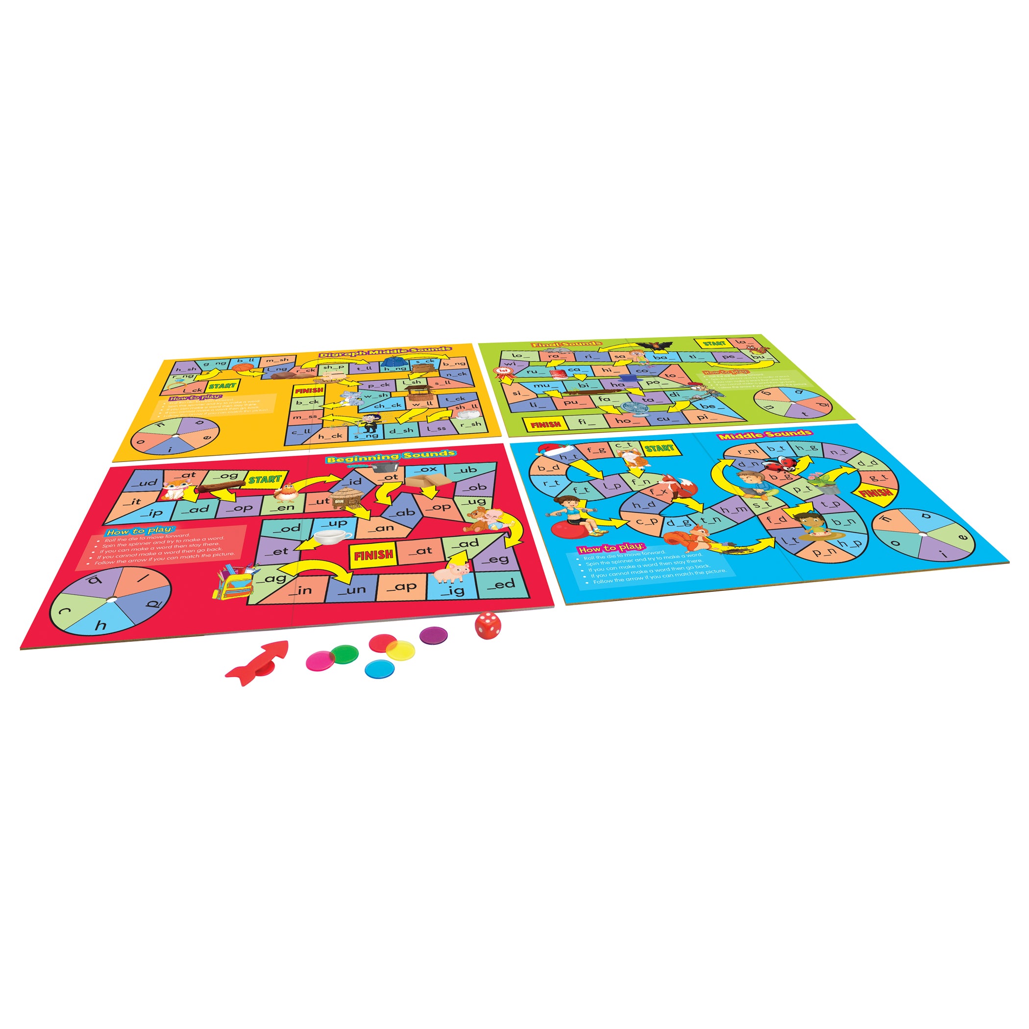 Phonics Board Games - A1 School Supplies