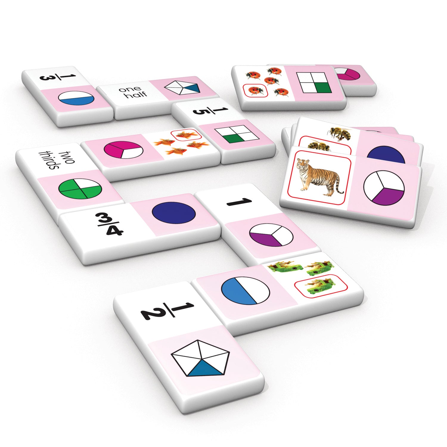 Fraction Dominoes, 2 Sets - A1 School Supplies