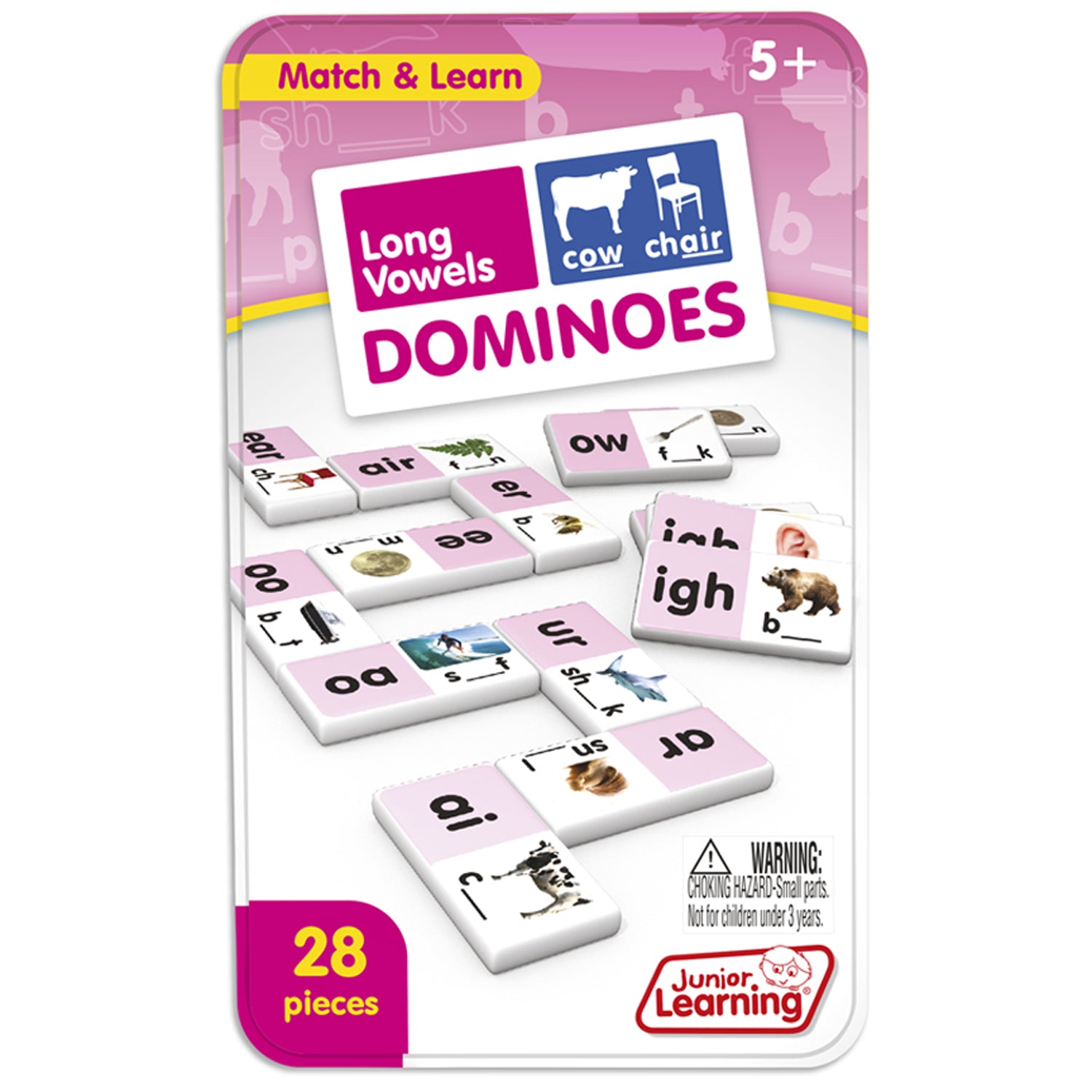 Long Vowels Dominoes, 2 Sets - A1 School Supplies