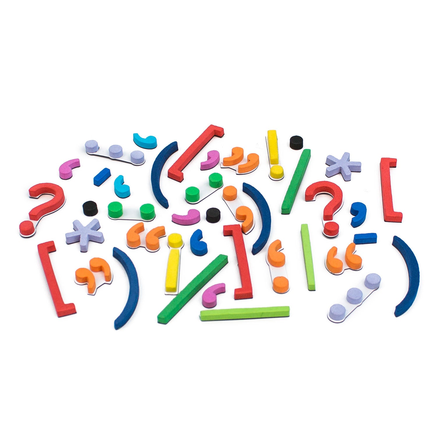 Rainbow Punctuation Marks, 40 Pieces