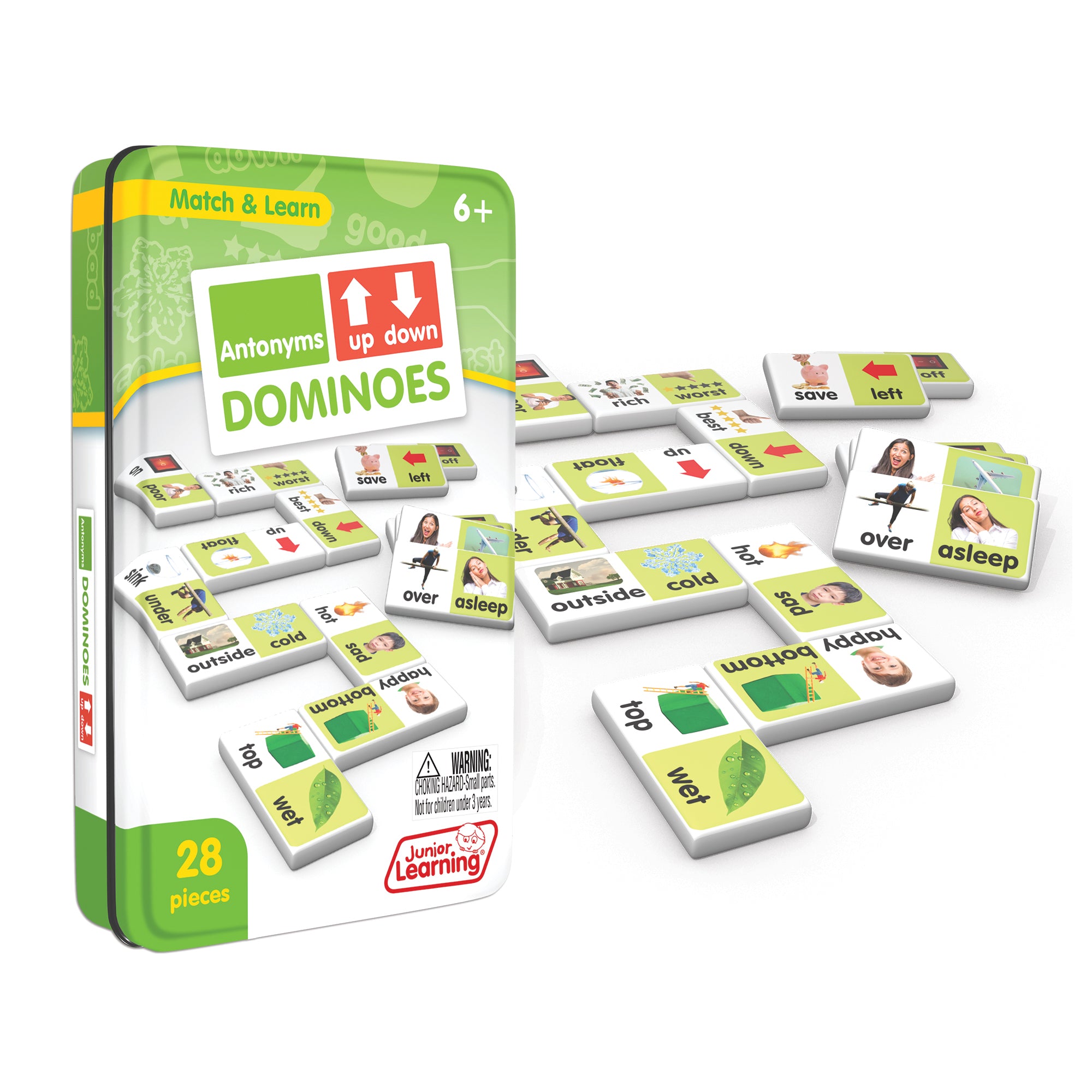 Antonyms Match & Learn Dominoes, Pack of 2