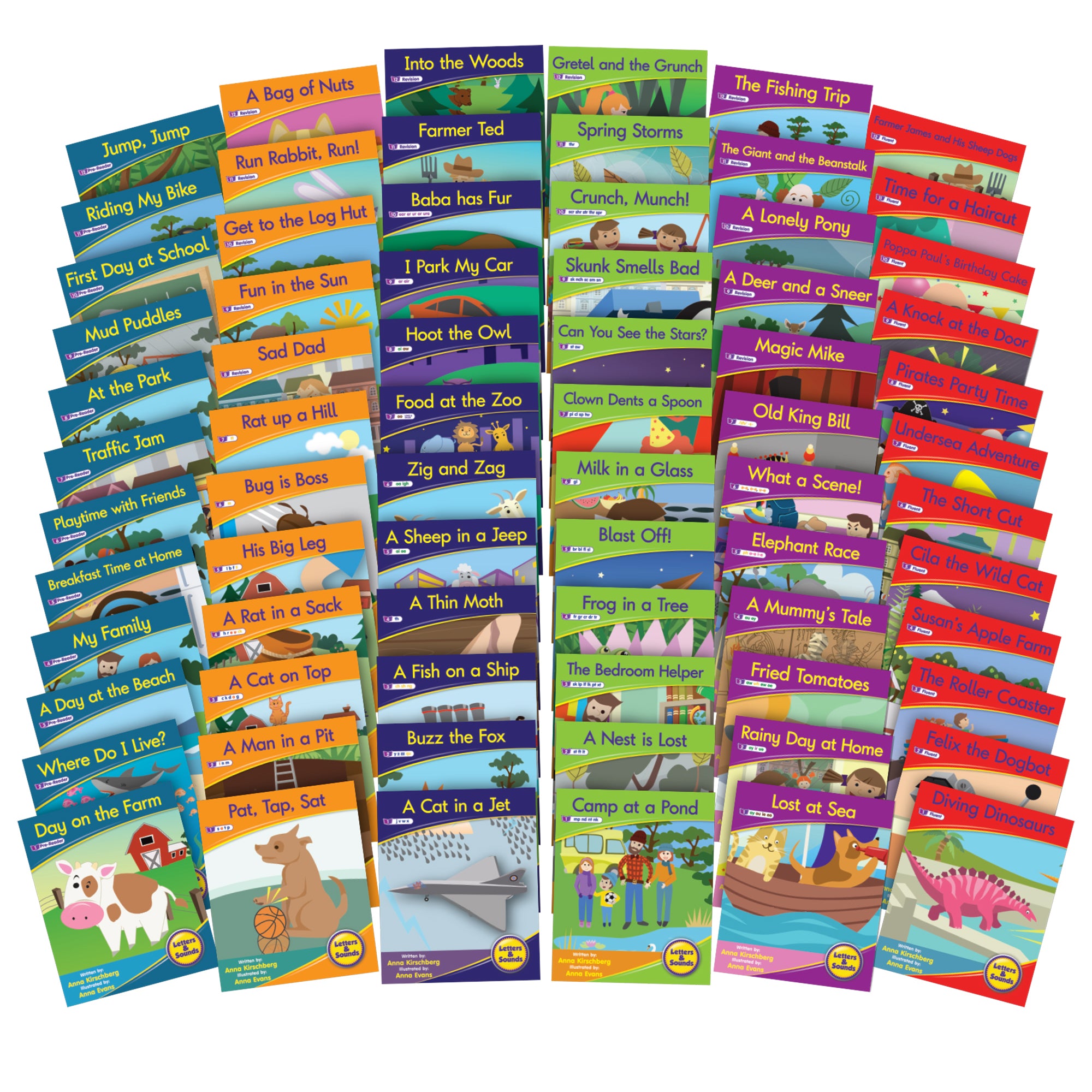 Letters & Sounds Fiction Decodables Boxed Set, Set 1 - A1 School Supplies