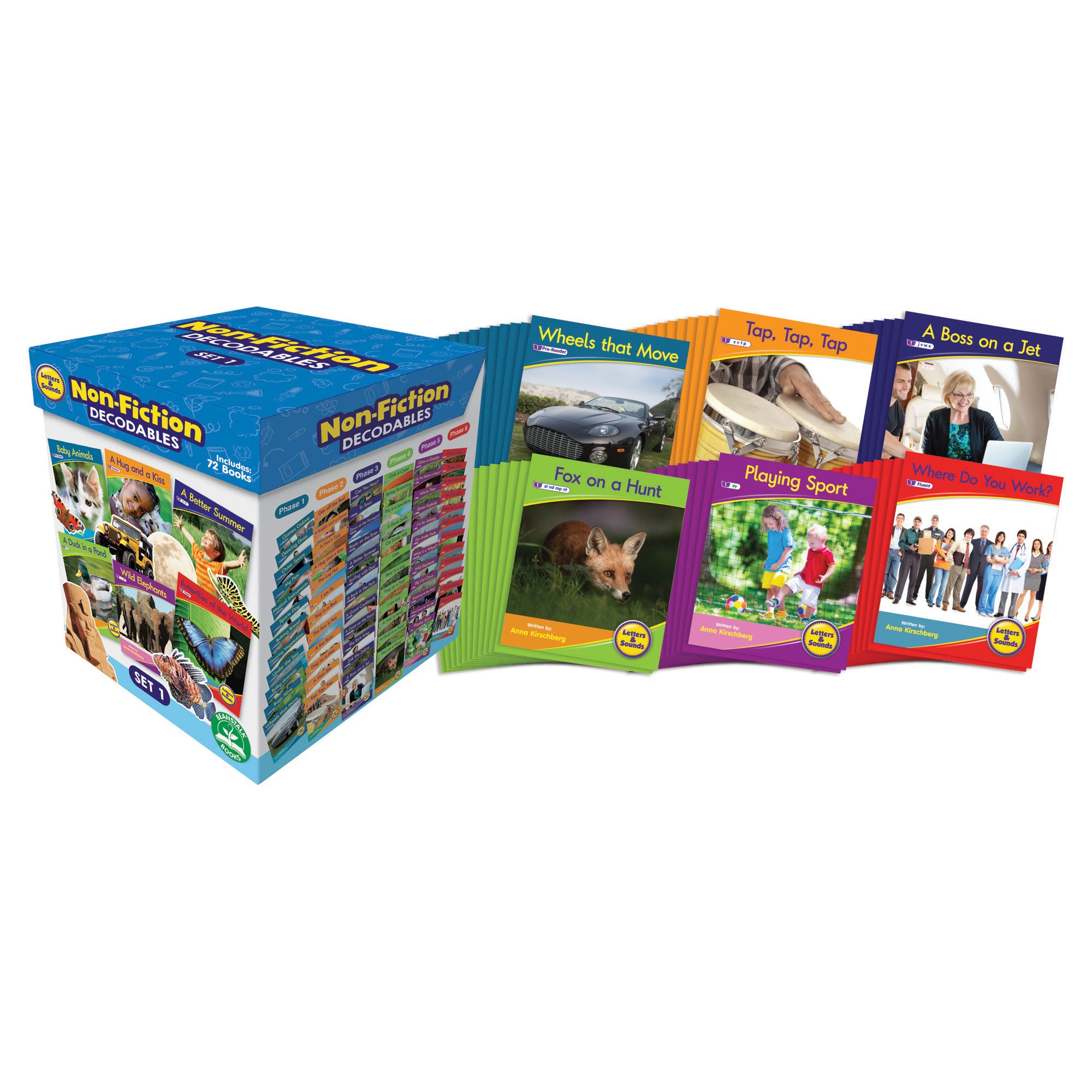 Letters & Sounds Non-Fiction Decodables Boxed Set, Set 1