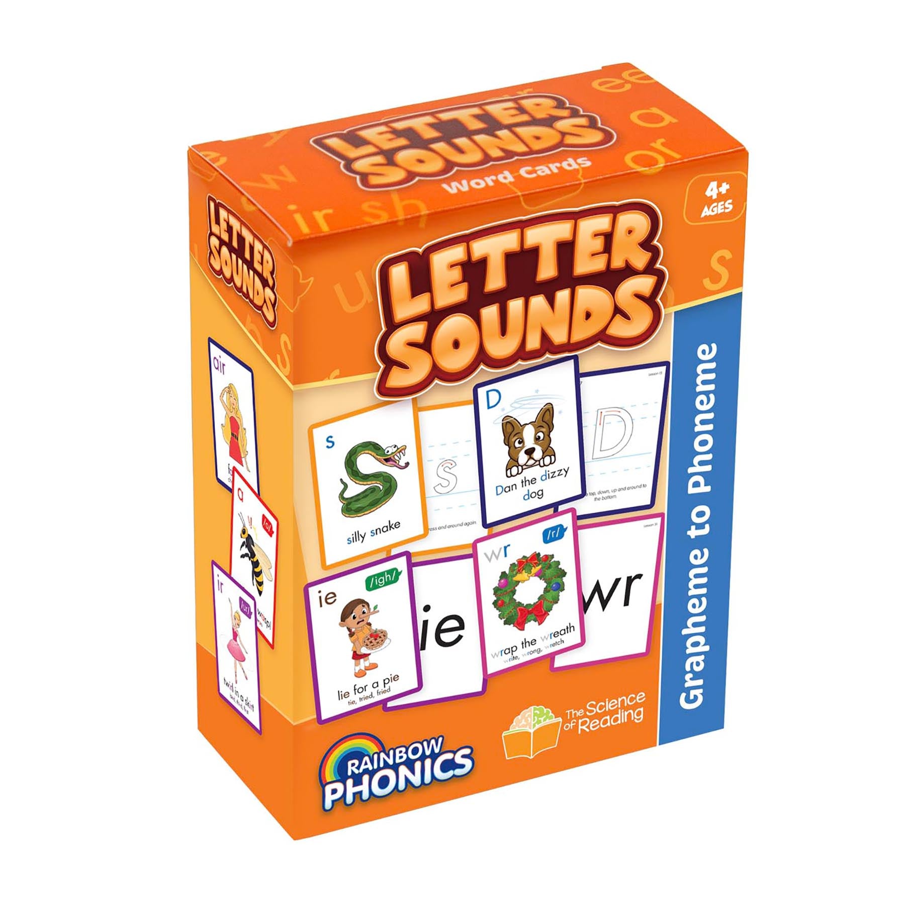 Rainbow Phonics Letter Sound Cards, Graphene to Phoneme