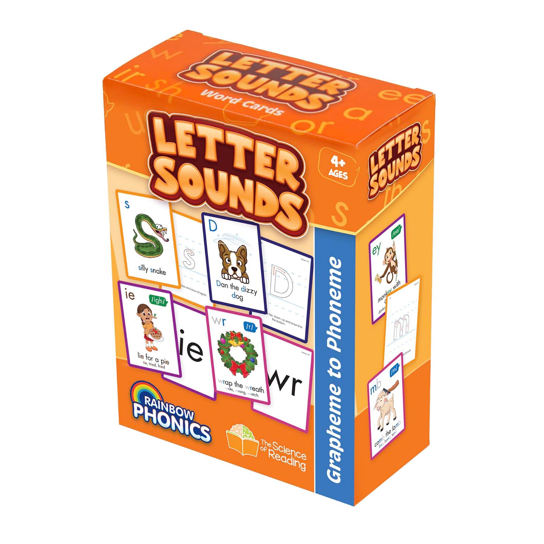 Rainbow Phonics Letter Sound Cards, Graphene to Phoneme