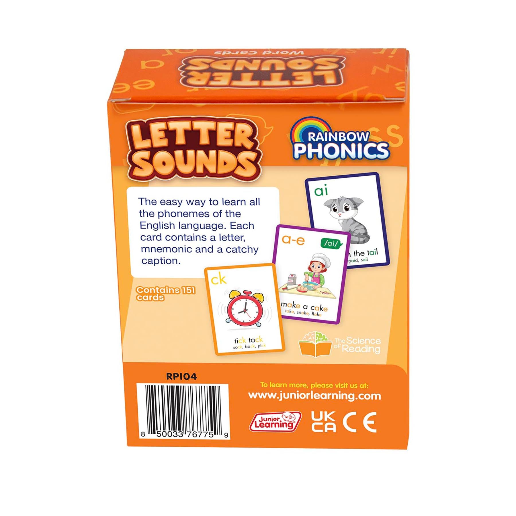 Rainbow Phonics Letter Sound Cards, Graphene to Phoneme