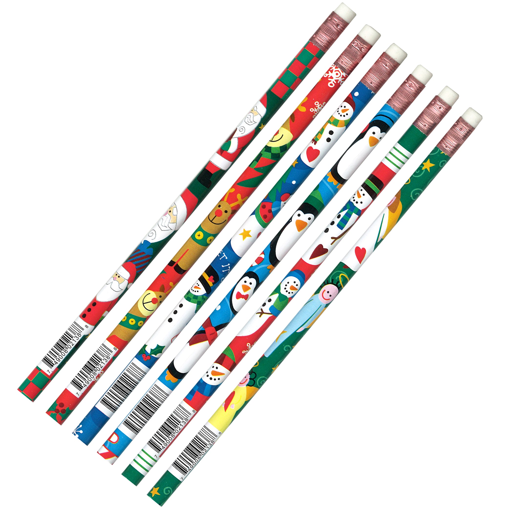 Christmas Assortment Pencils, 12 Per Pack, 12 Packs