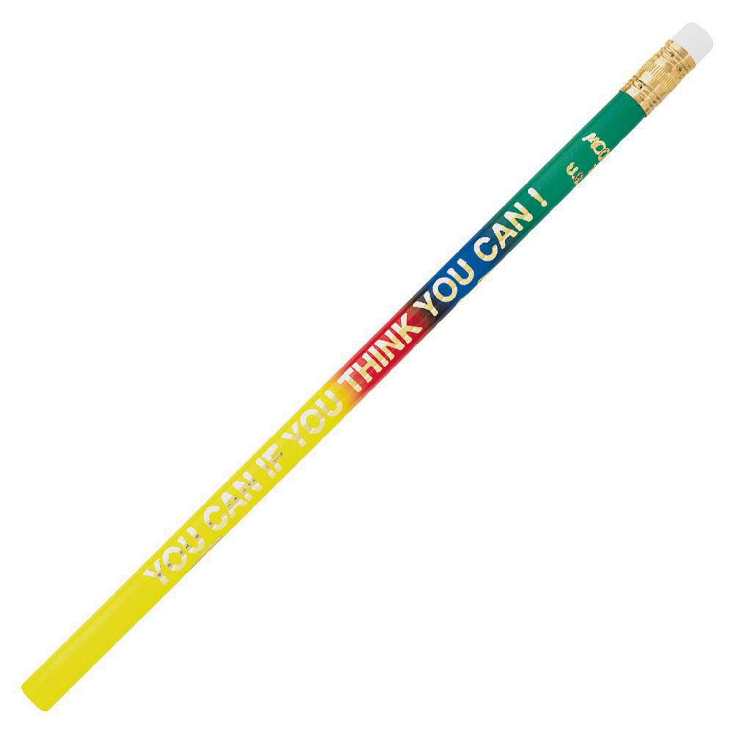 "You Can If You Think You Can!" Pencils, 12 Per Pack, 12 Packs